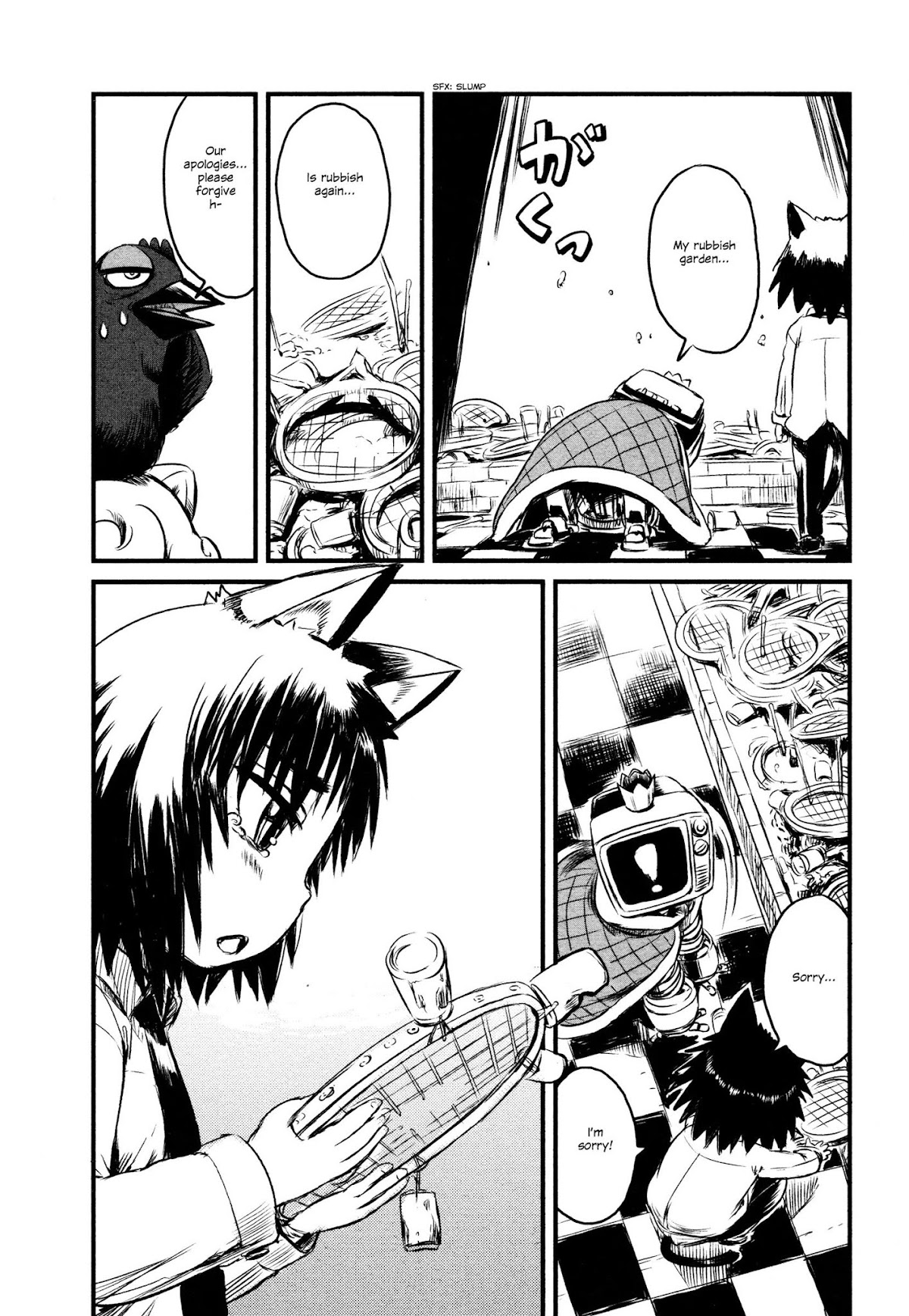 Neko Musume Michikusa Nikki Chapter 28 page 12 - Chapter 28 : Passin' Time in the Rubbish Castle