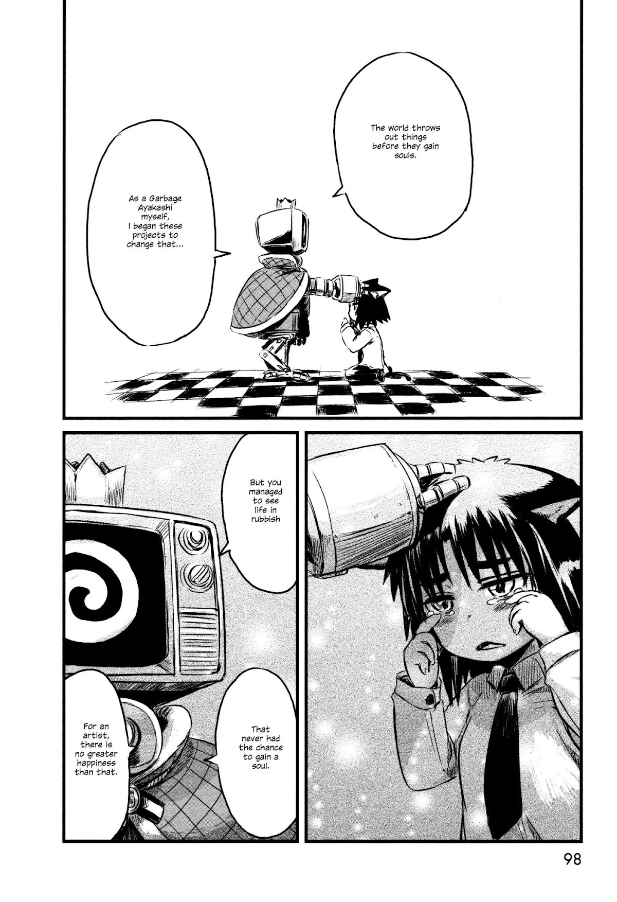 Neko Musume Michikusa Nikki Chapter 28 page 14 - Chapter 28 : Passin' Time in the Rubbish Castle