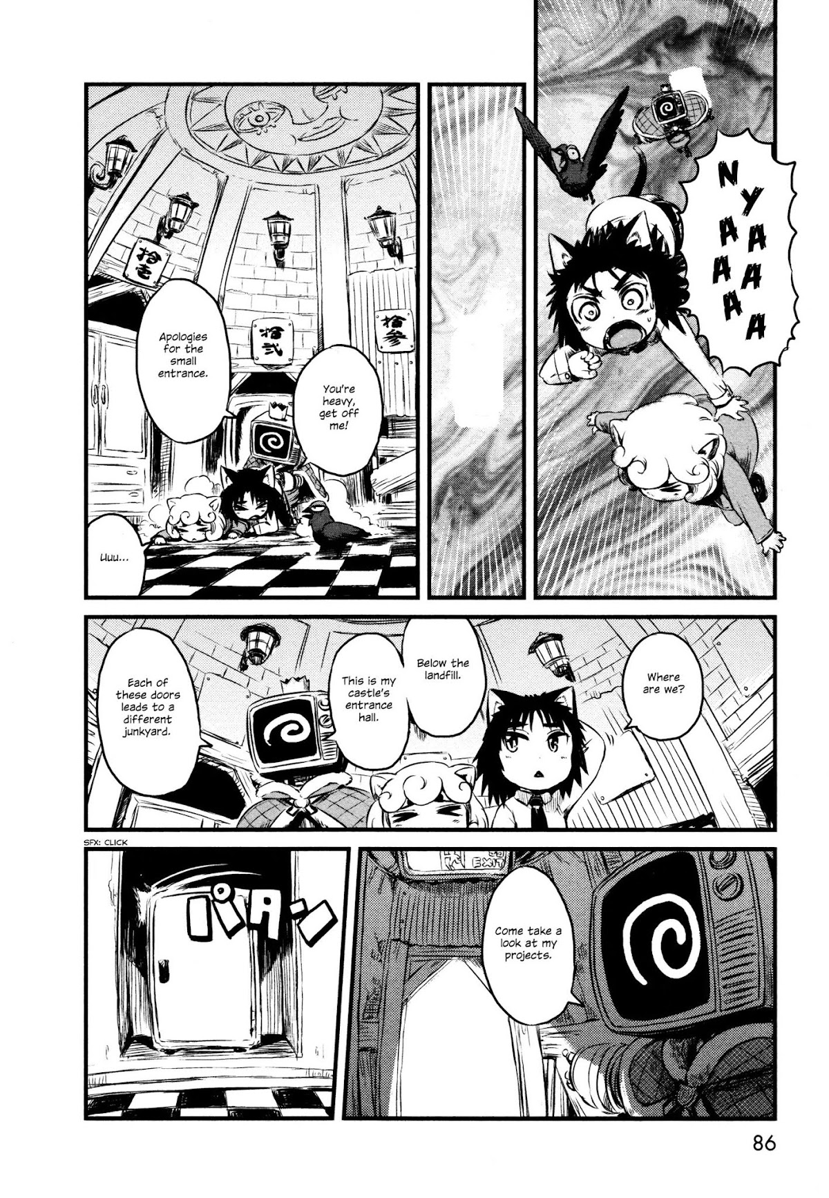 Neko Musume Michikusa Nikki Chapter 28 page 2 - Chapter 28 : Passin' Time in the Rubbish Castle
