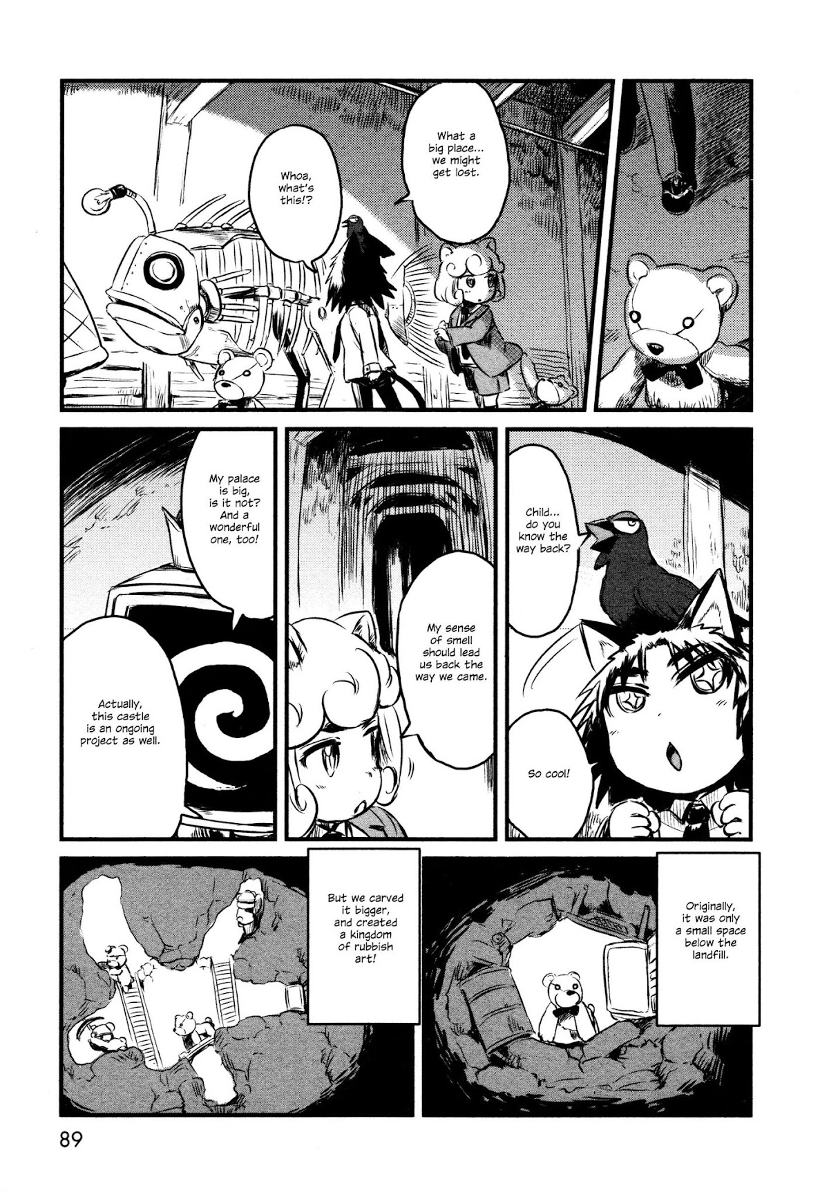 Neko Musume Michikusa Nikki Chapter 28 page 5 - Chapter 28 : Passin' Time in the Rubbish Castle