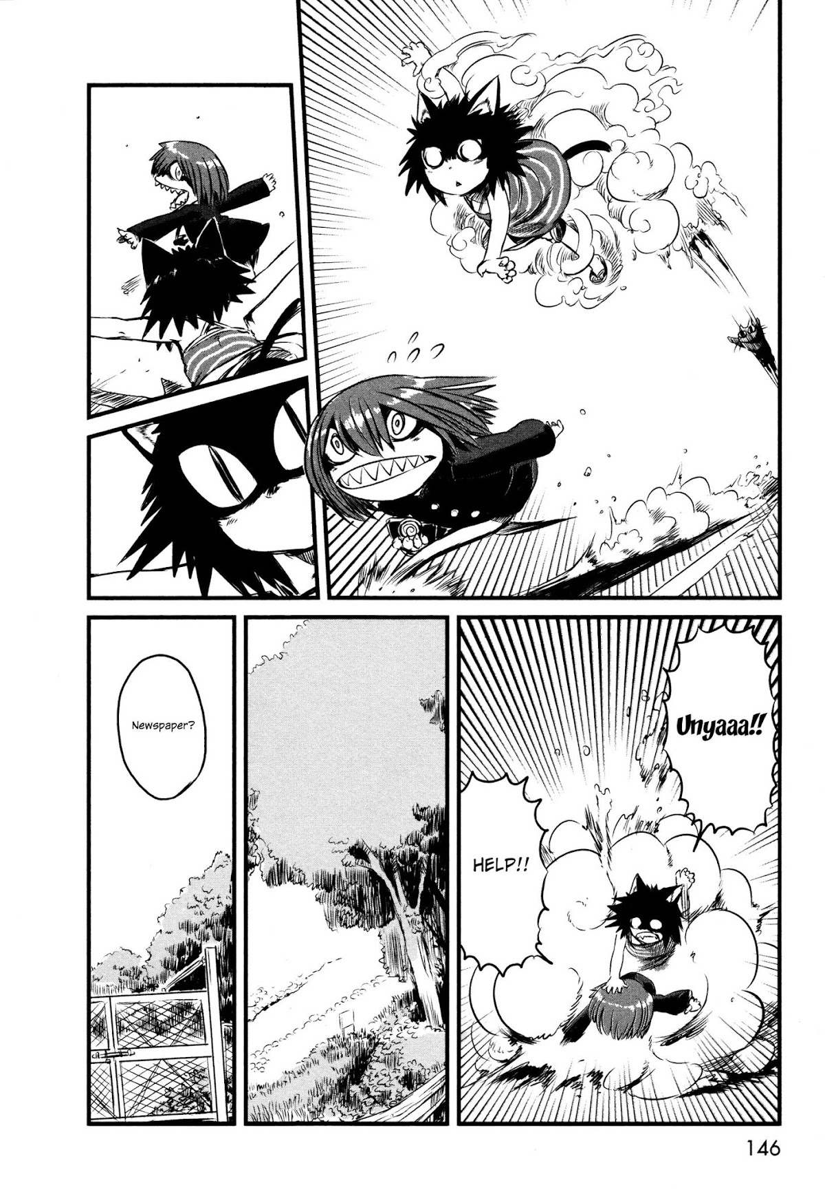 Neko Musume Michikusa Nikki Chapter 29.5 page 10 - Chapter 29.5: Passin' Time With An Unseen Shadow