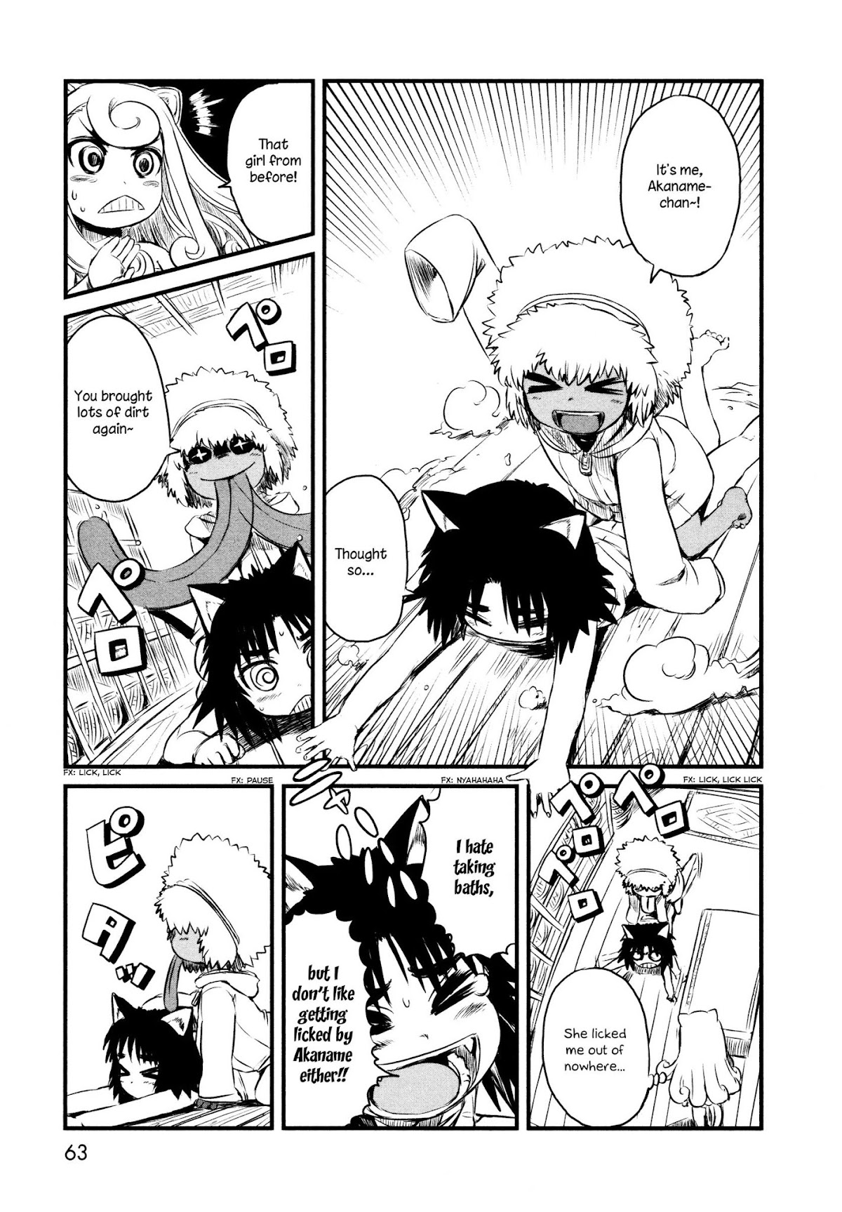 Neko Musume Michikusa Nikki Chapter 32 page 11 - Chapter 32: Ayakashi Passin' Time at the Bathhouse