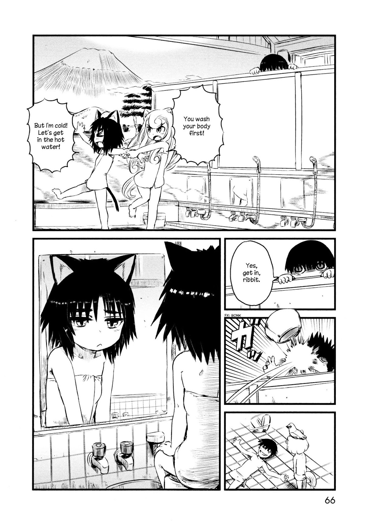 Neko Musume Michikusa Nikki Chapter 32 page 14 - Chapter 32: Ayakashi Passin' Time at the Bathhouse