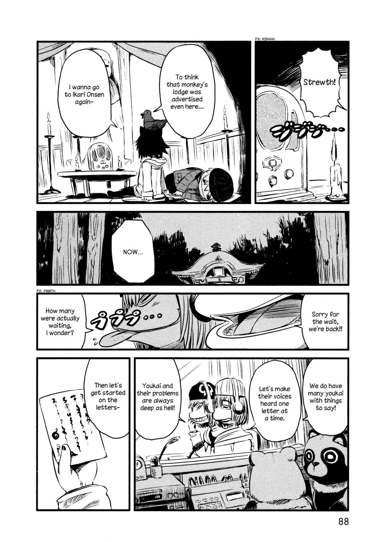 Neko Musume Michikusa Nikki Chapter 33 page 10 - Chapter 33: Passin' Time With The Midnight Ayakashi Radio