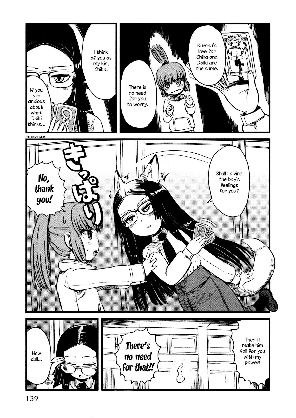 Neko Musume Michikusa Nikki Chapter 35 page 9 - Chapter 35: Passin' Time in Kokkuri-san's Romance Counseling