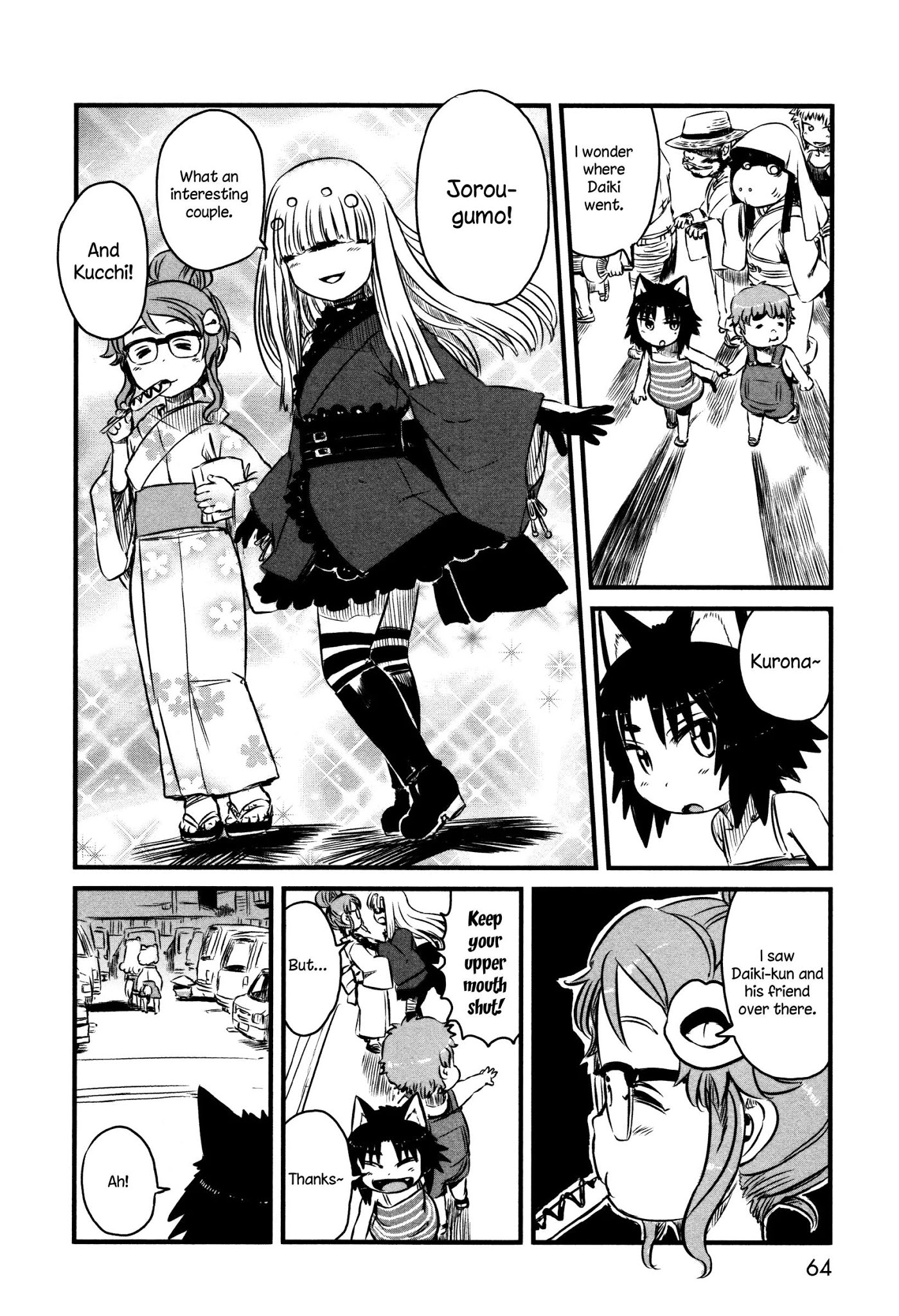 Neko Musume Michikusa Nikki Chapter 39 page 12 - Chapter 39: Youkai Passin' Time at the Bellybutton Festival