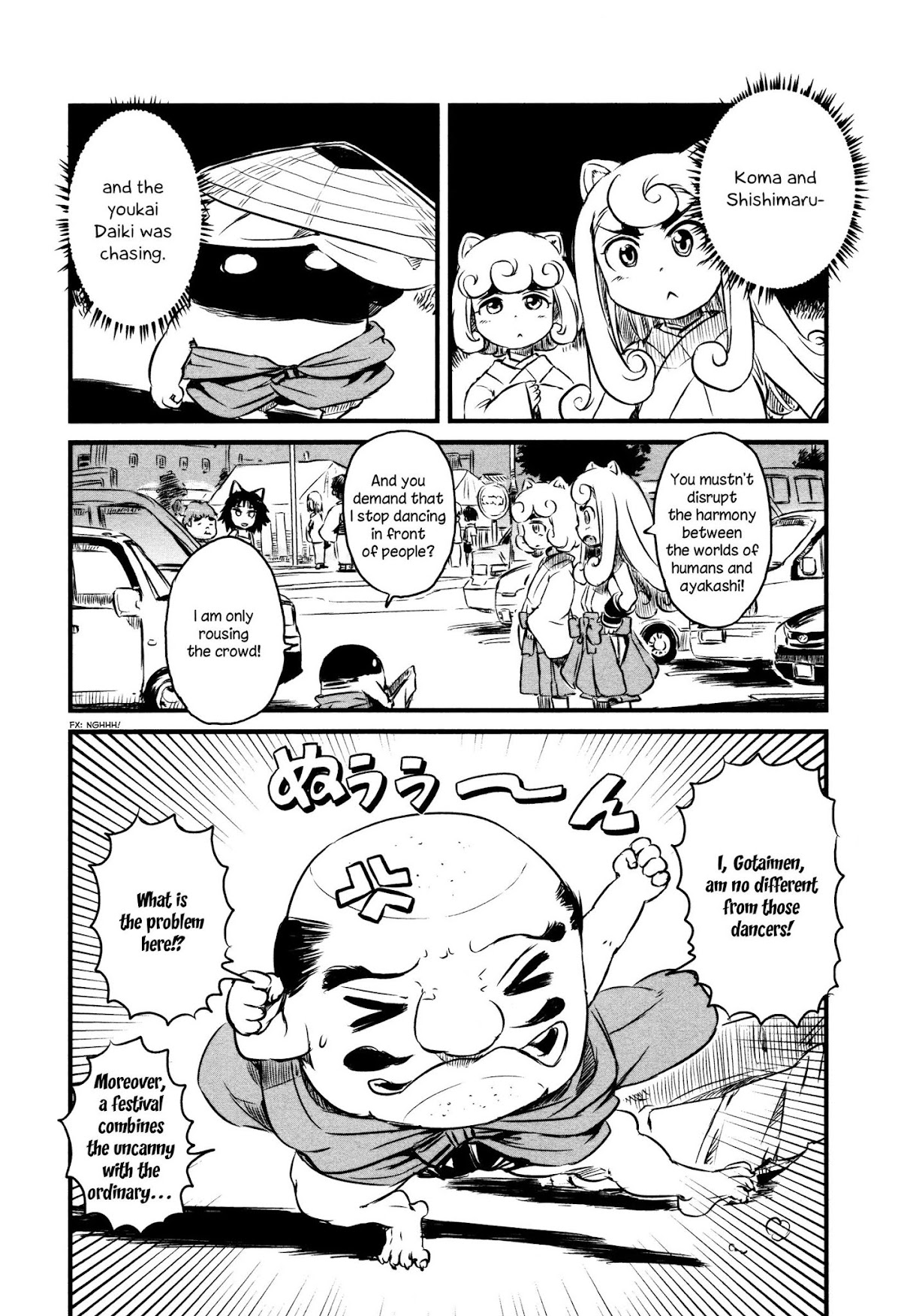 Neko Musume Michikusa Nikki Chapter 39 page 13 - Chapter 39: Youkai Passin' Time at the Bellybutton Festival