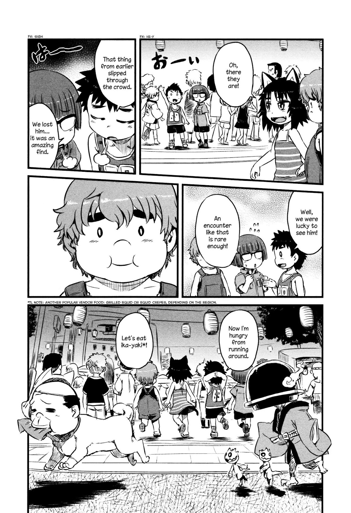 Neko Musume Michikusa Nikki Chapter 39 page 16 - Chapter 39: Youkai Passin' Time at the Bellybutton Festival