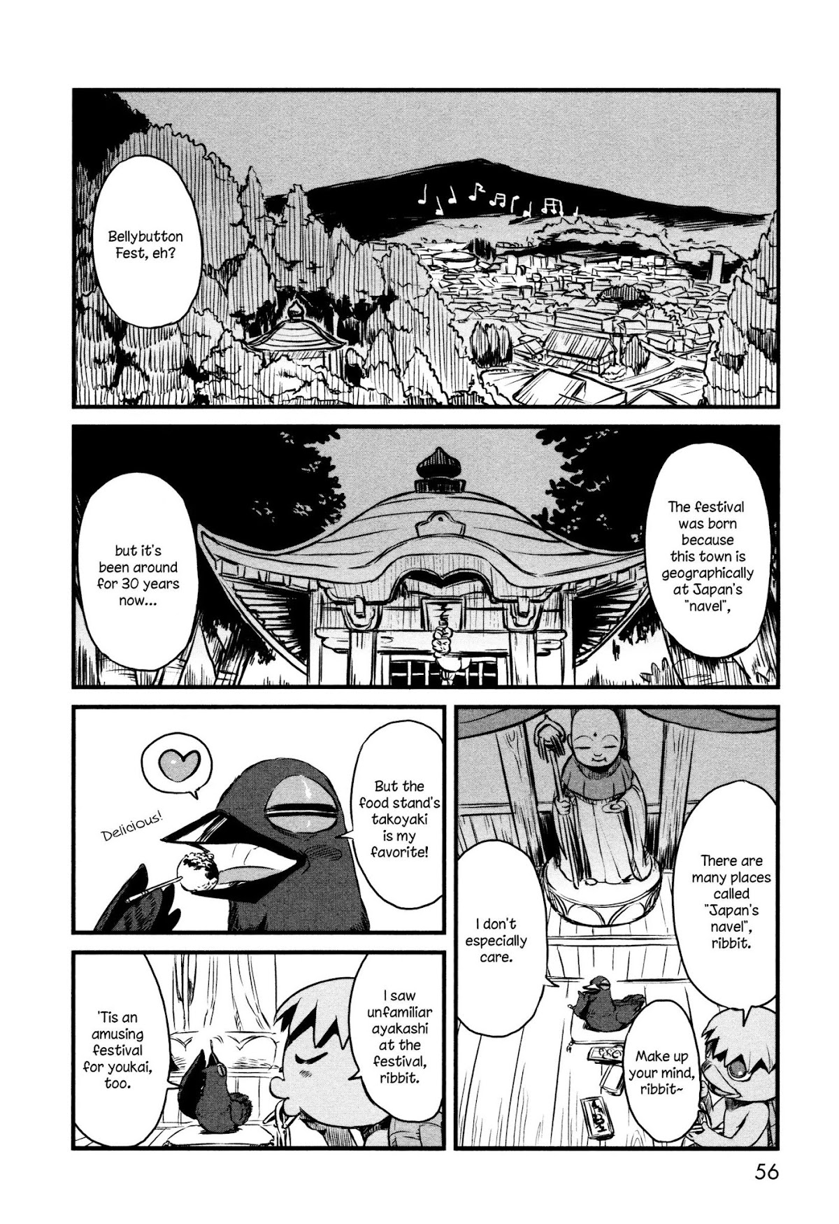 Neko Musume Michikusa Nikki Chapter 39 page 4 - Chapter 39: Youkai Passin' Time at the Bellybutton Festival
