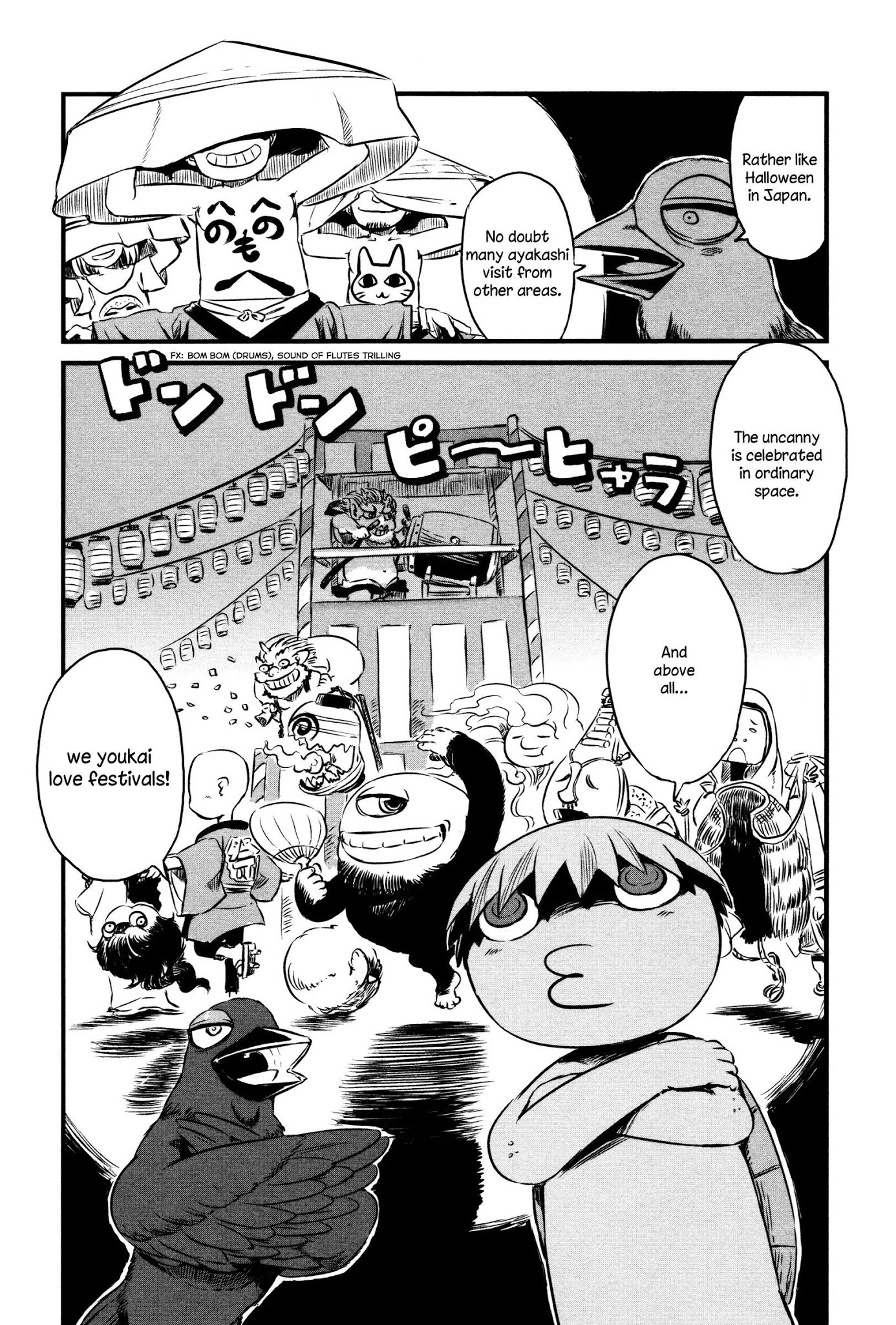 Neko Musume Michikusa Nikki Chapter 39 page 5 - Chapter 39: Youkai Passin' Time at the Bellybutton Festival