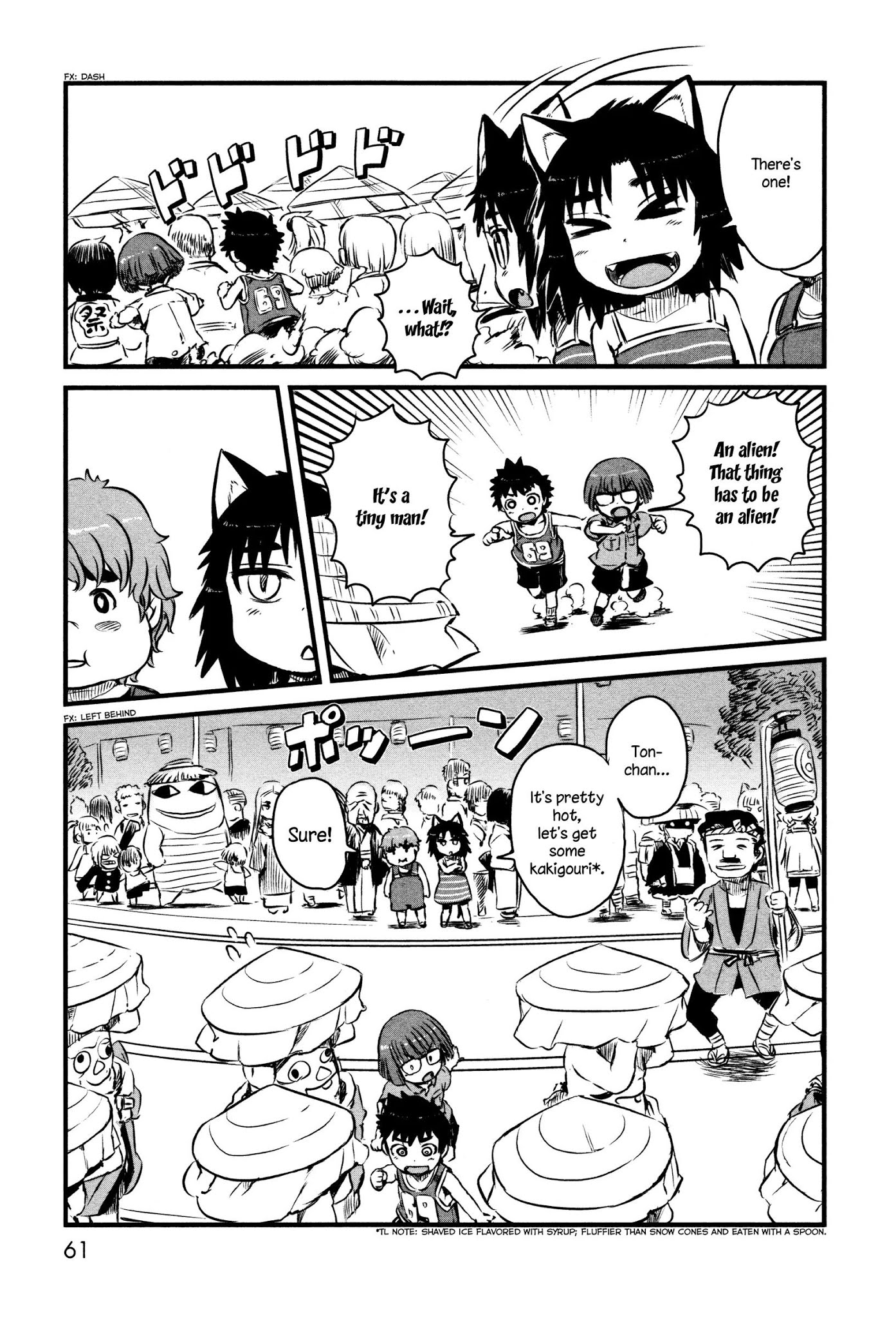Neko Musume Michikusa Nikki Chapter 39 page 9 - Chapter 39: Youkai Passin' Time at the Bellybutton Festival
