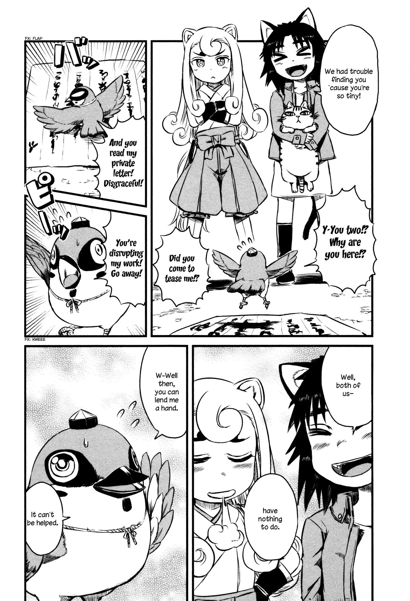 Neko Musume Michikusa Nikki Chapter 40 page 13 - Chapter 40: Passin' Time With A Sparrow in the Sky