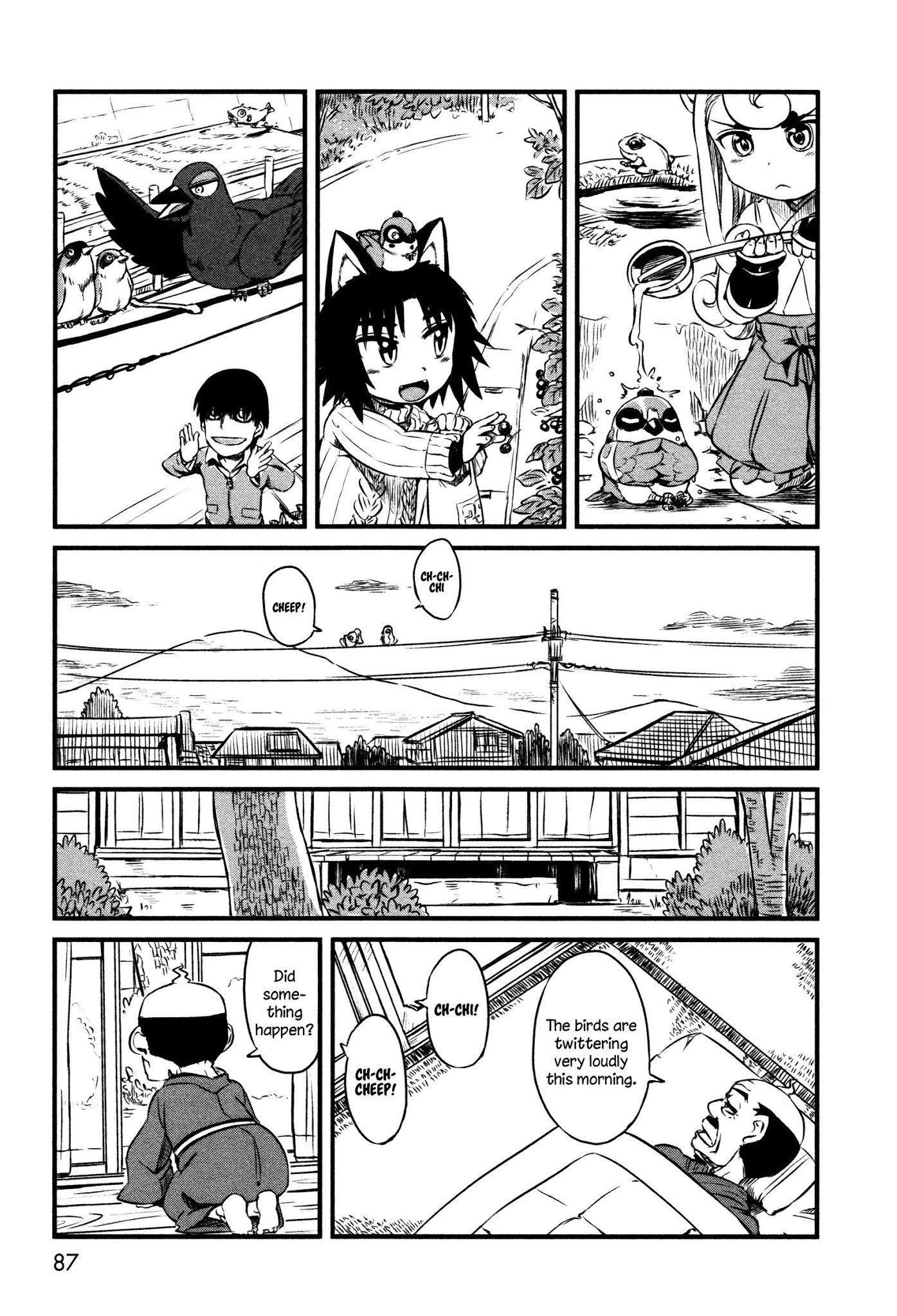 Neko Musume Michikusa Nikki Chapter 40 page 17 - Chapter 40: Passin' Time With A Sparrow in the Sky