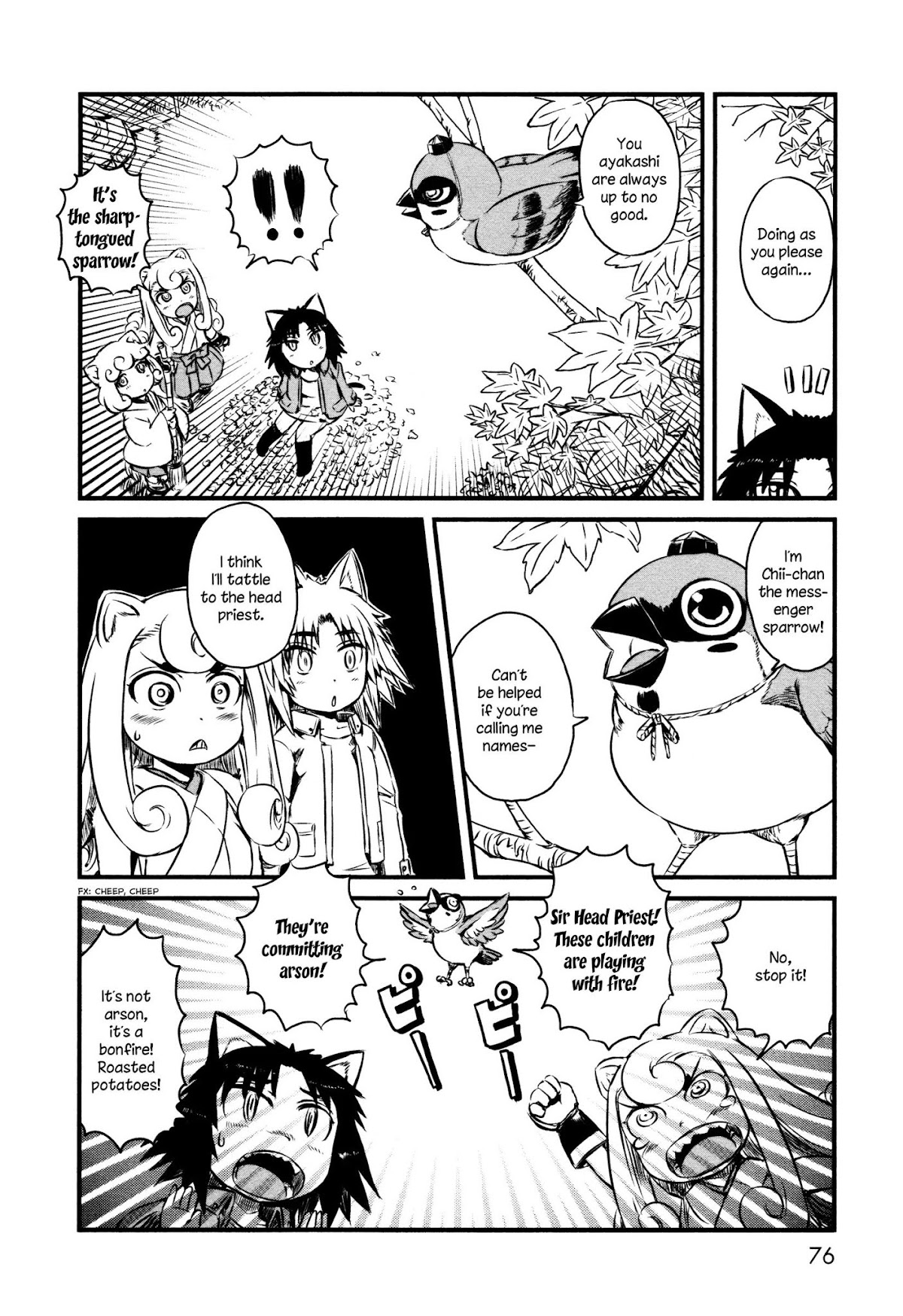 Neko Musume Michikusa Nikki Chapter 40 page 6 - Chapter 40: Passin' Time With A Sparrow in the Sky
