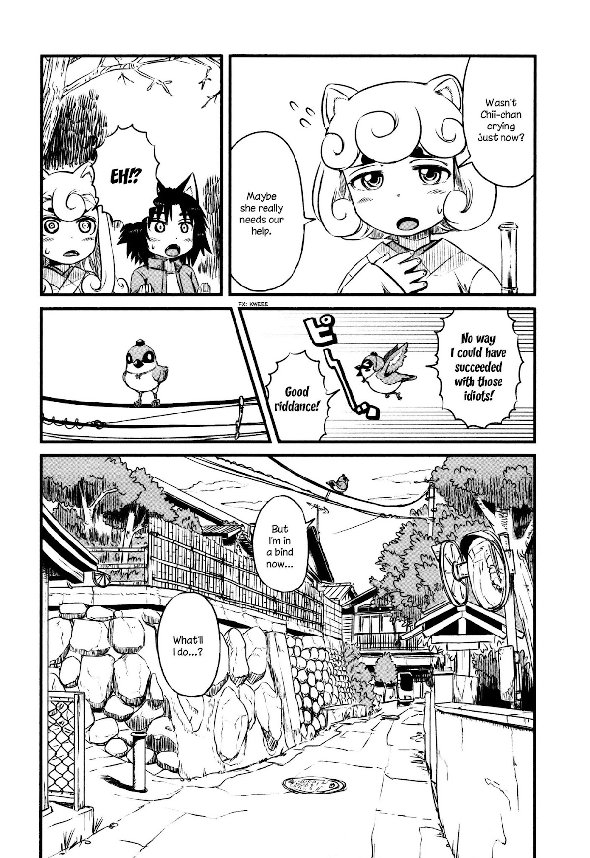 Neko Musume Michikusa Nikki Chapter 40 page 9 - Chapter 40: Passin' Time With A Sparrow in the Sky