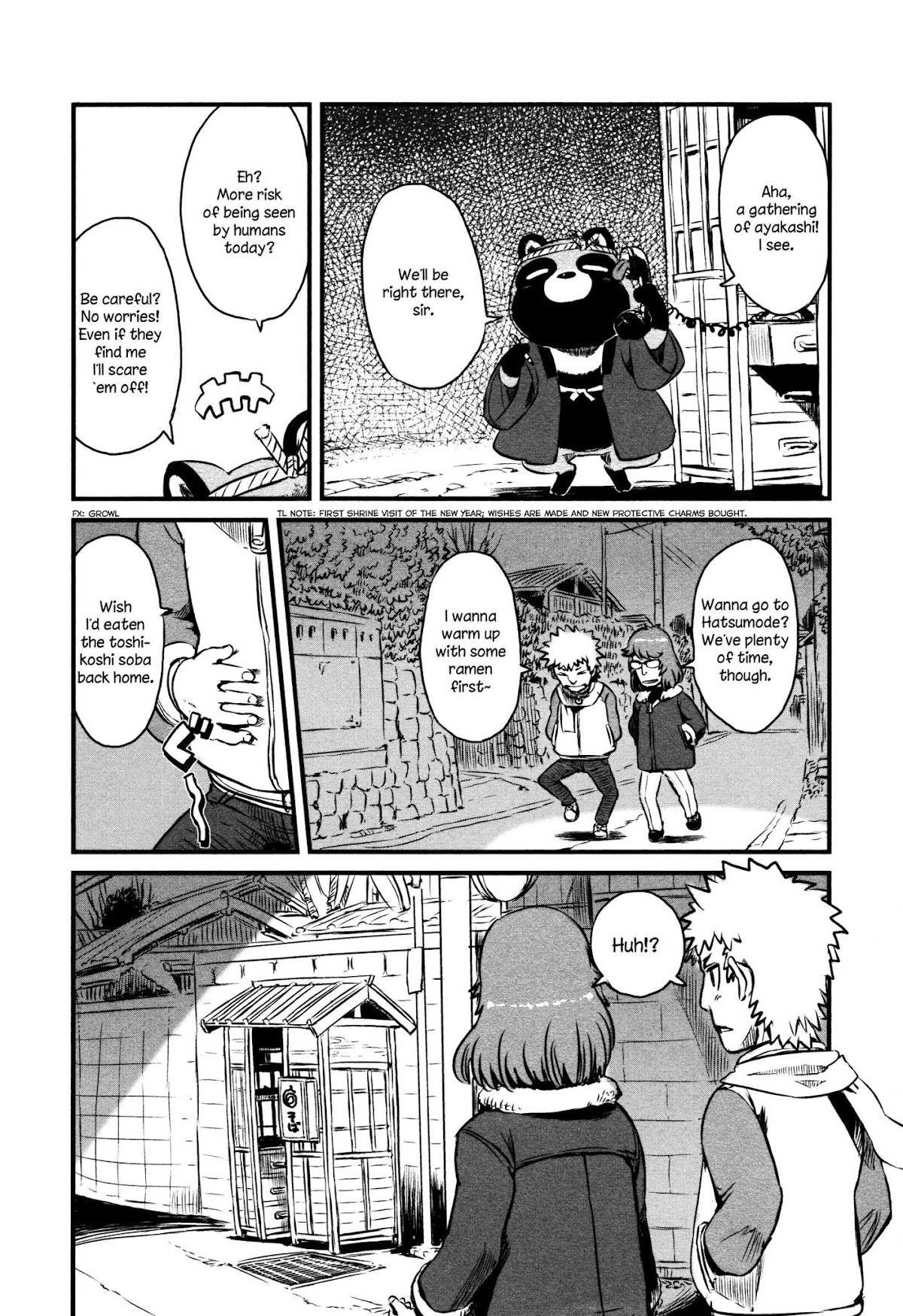 Neko Musume Michikusa Nikki Chapter 41 page 10 - Chapter 41: Everyone Passin' Time Eating Toshikoshi Soba