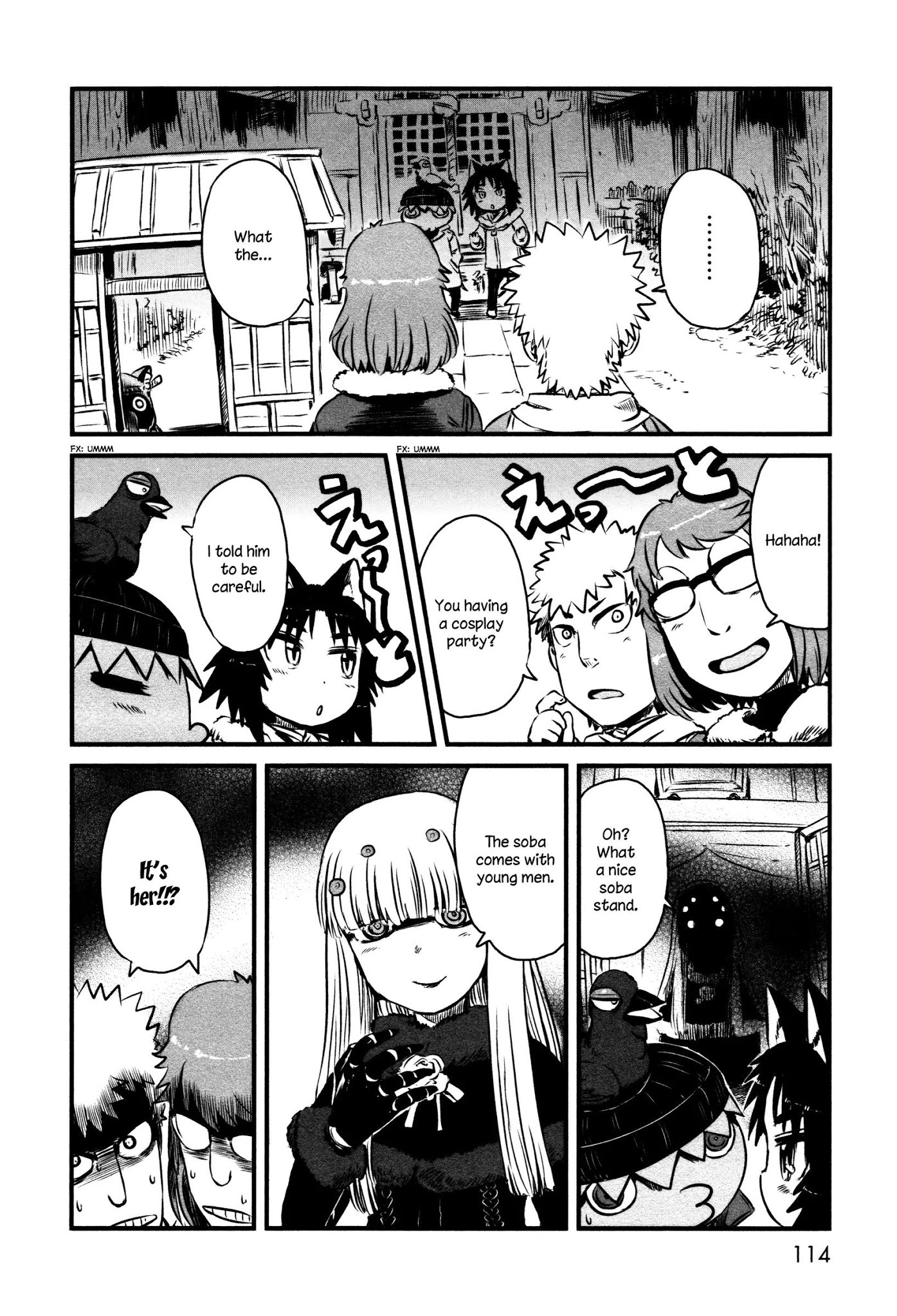 Neko Musume Michikusa Nikki Chapter 41 page 16 - Chapter 41: Everyone Passin' Time Eating Toshikoshi Soba