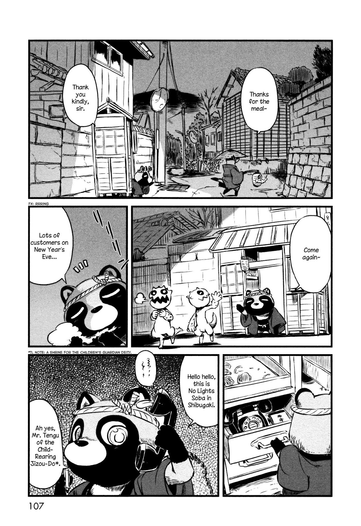 Neko Musume Michikusa Nikki Chapter 41 page 9 - Chapter 41: Everyone Passin' Time Eating Toshikoshi Soba