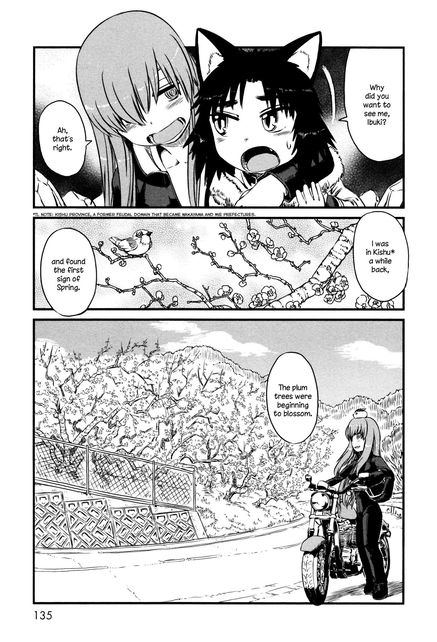 Neko Musume Michikusa Nikki Chapter 42 page 15 - Chapter 42: Passin' Time With Snow and Spring