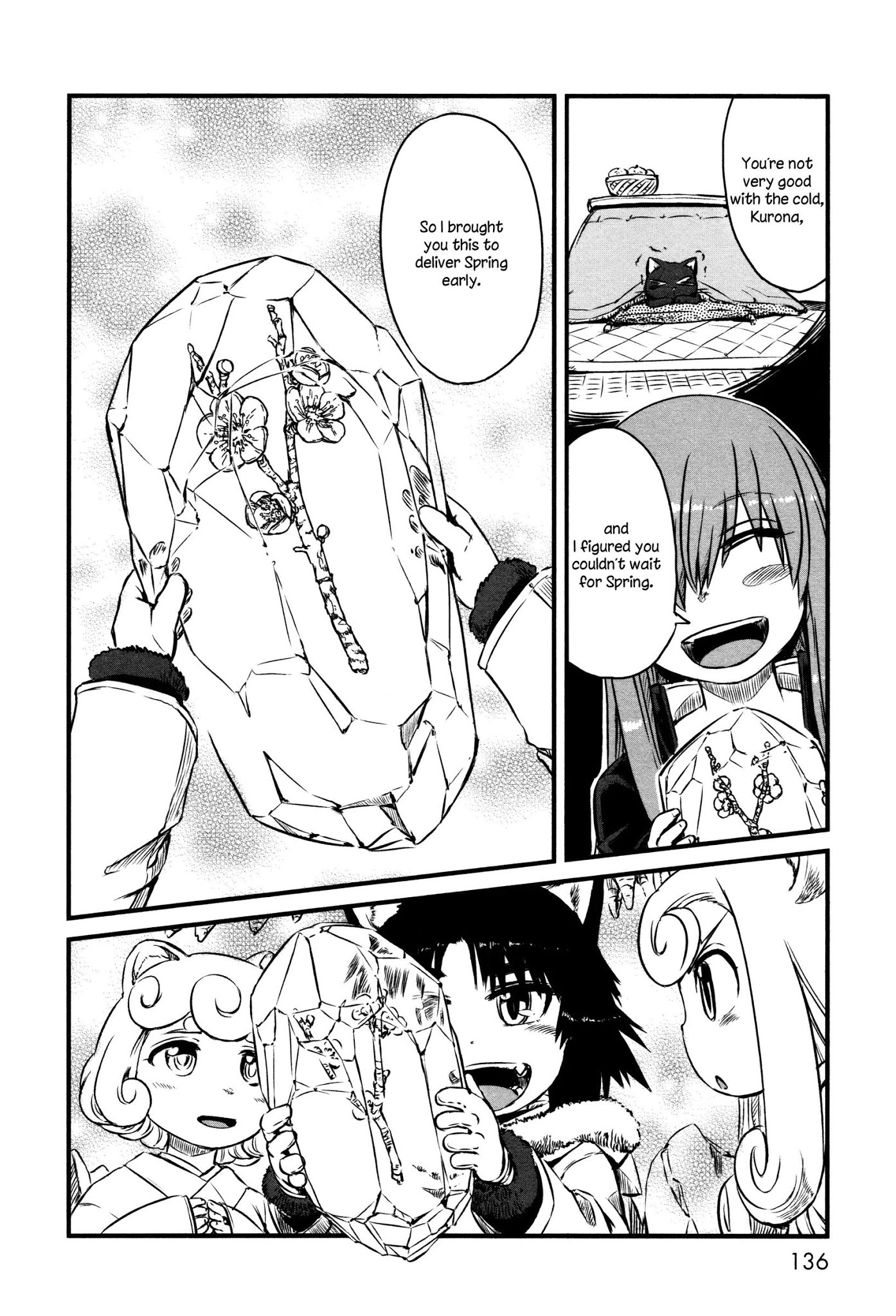 Neko Musume Michikusa Nikki Chapter 42 page 16 - Chapter 42: Passin' Time With Snow and Spring
