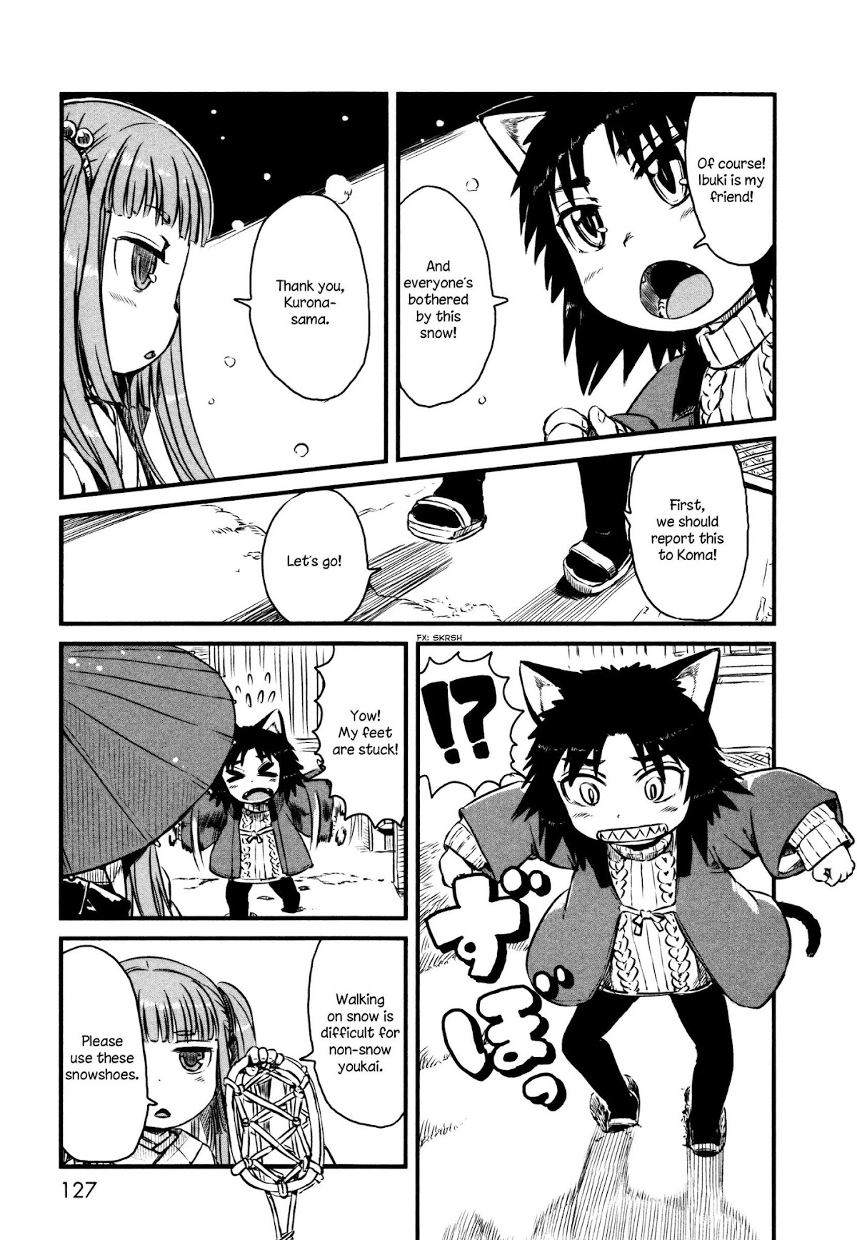 Neko Musume Michikusa Nikki Chapter 42 page 7 - Chapter 42: Passin' Time With Snow and Spring