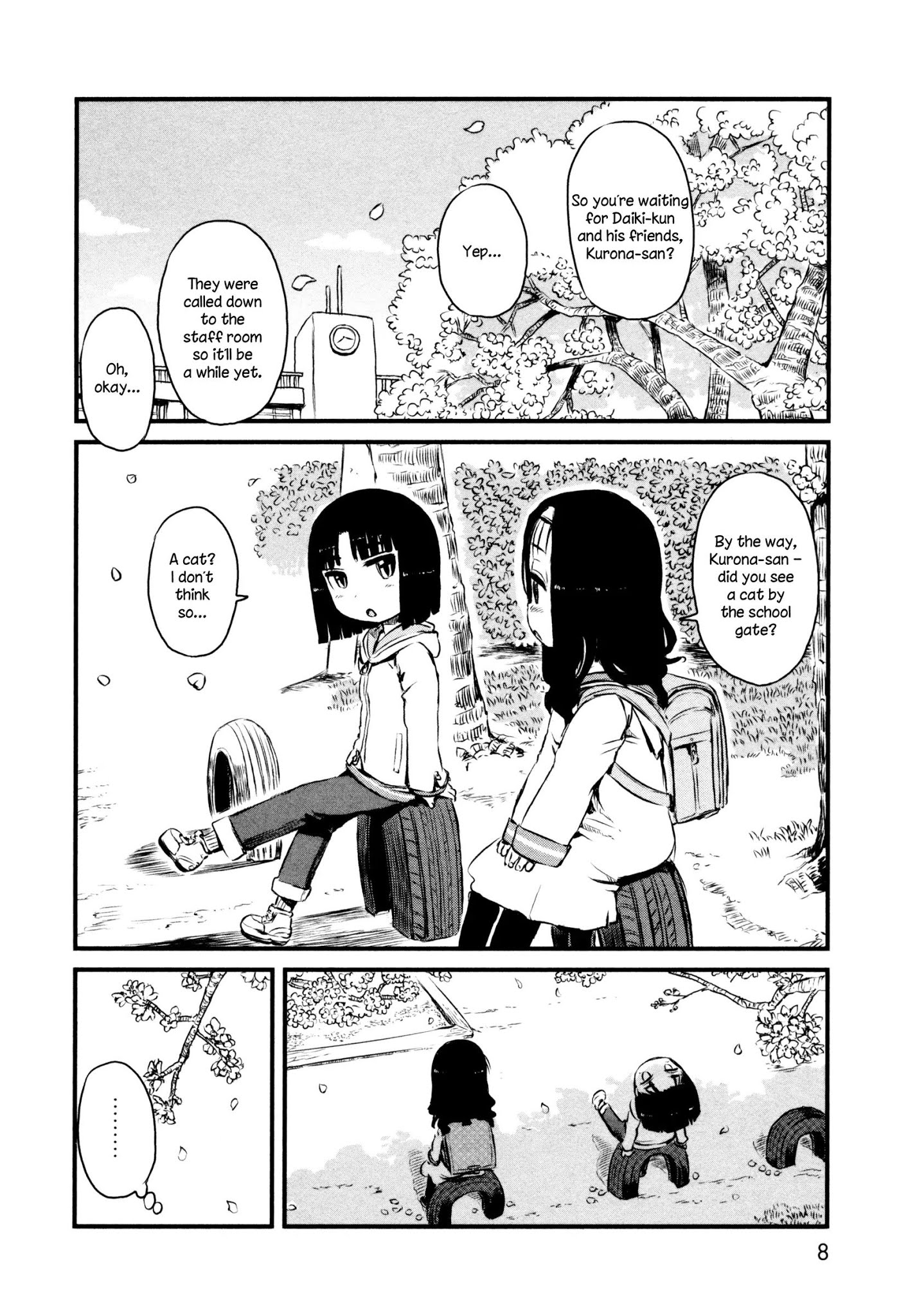 Neko Musume Michikusa Nikki Chapter 43 page 12 - Chapter 43: Passin' Time With Waiting Kurona