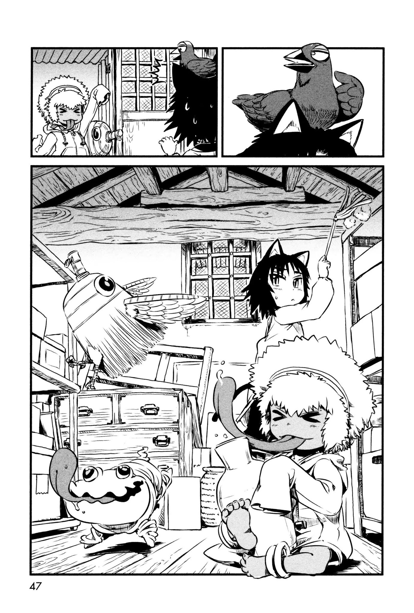 Neko Musume Michikusa Nikki Chapter 44 page 21 - Chapter 44: Passin' Time with Koi in the Storehouse