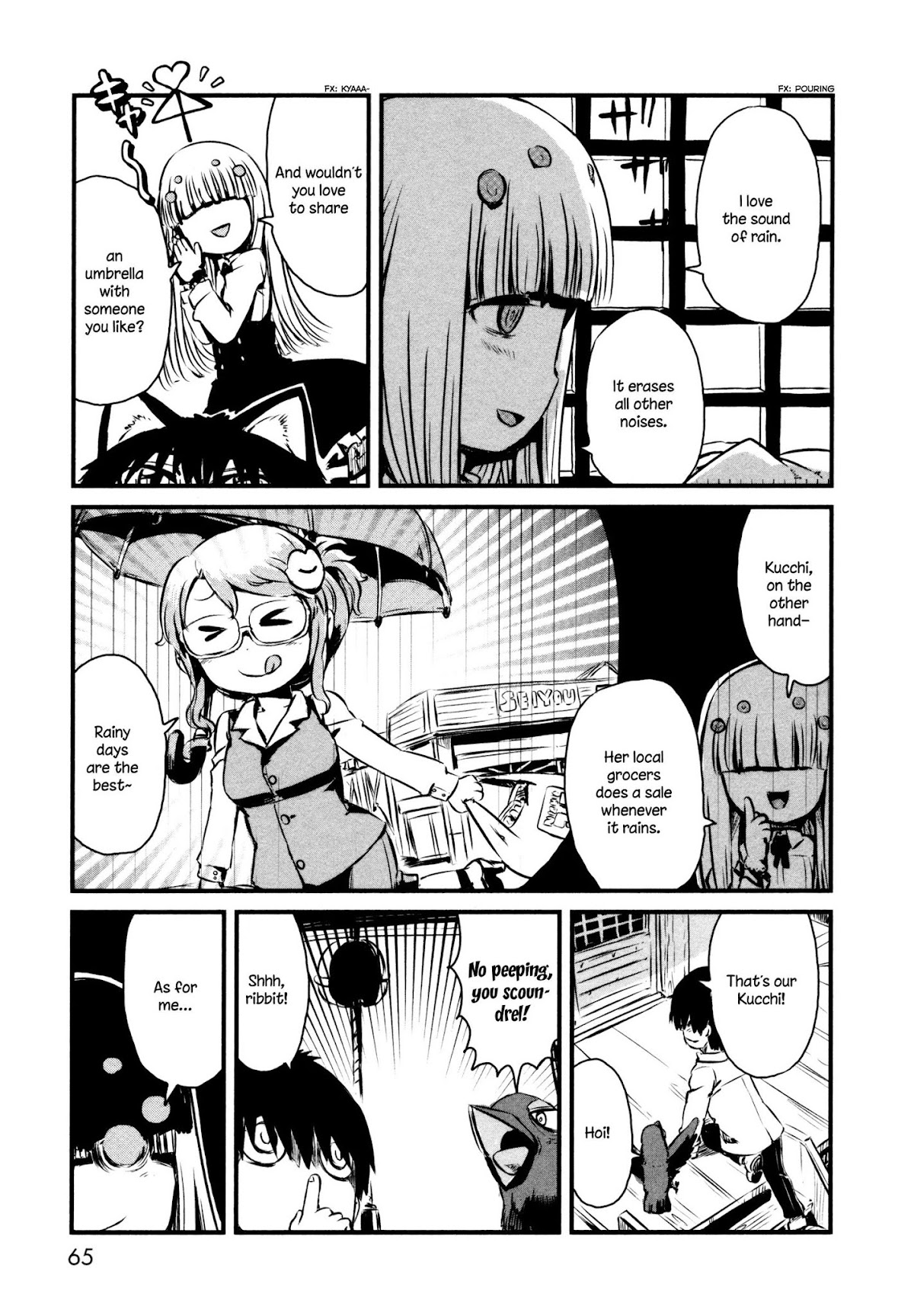 Neko Musume Michikusa Nikki Chapter 45 page 11 - Chapter 45: Passin' Time on a Rainy Day's Walk