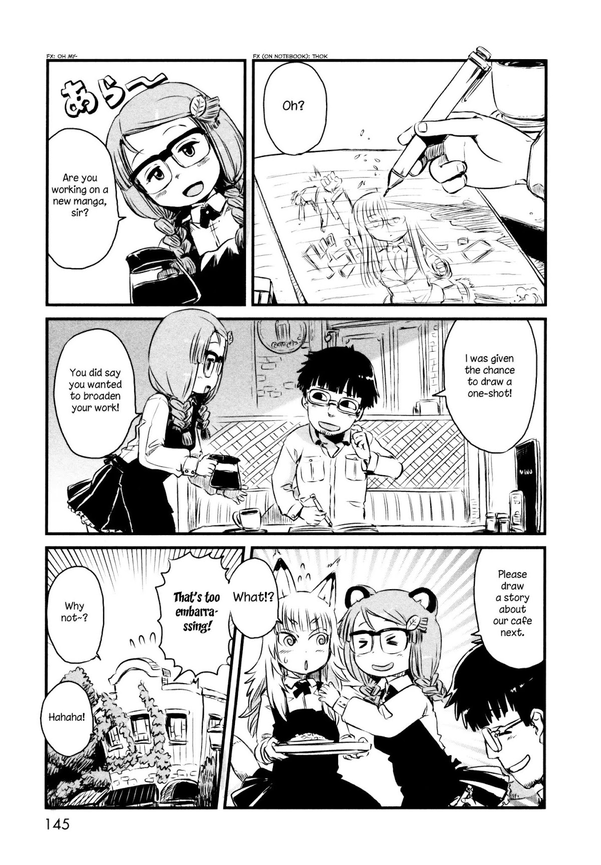 Neko Musume Michikusa Nikki Chapter 47.5 page 11 - Chapter 47.5: Fly!! Mecha Student Committee President