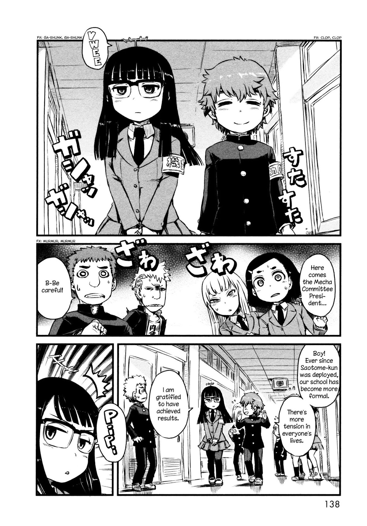 Neko Musume Michikusa Nikki Chapter 47.5 page 4 - Chapter 47.5: Fly!! Mecha Student Committee President
