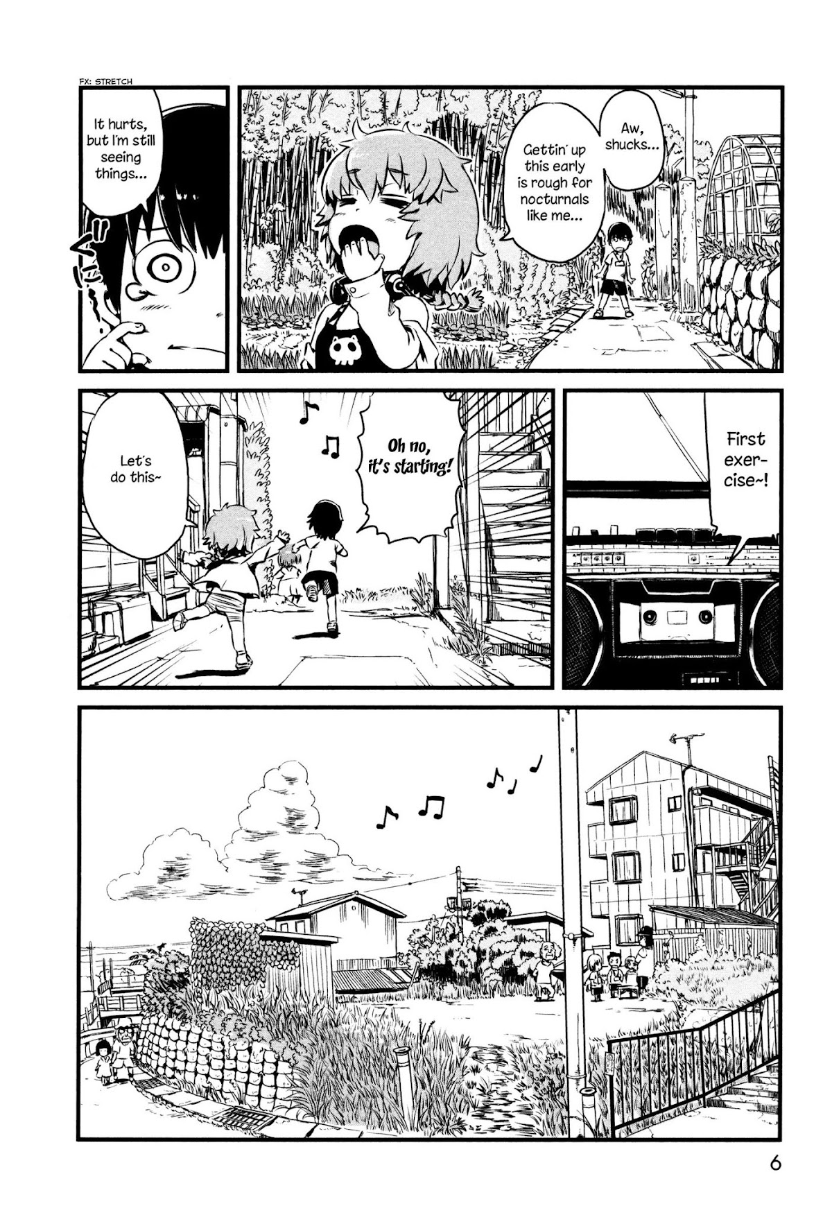 Neko Musume Michikusa Nikki Chapter 48 page 11 - Chapter 48: Passin' Time With Tanuki's Radio Taiso