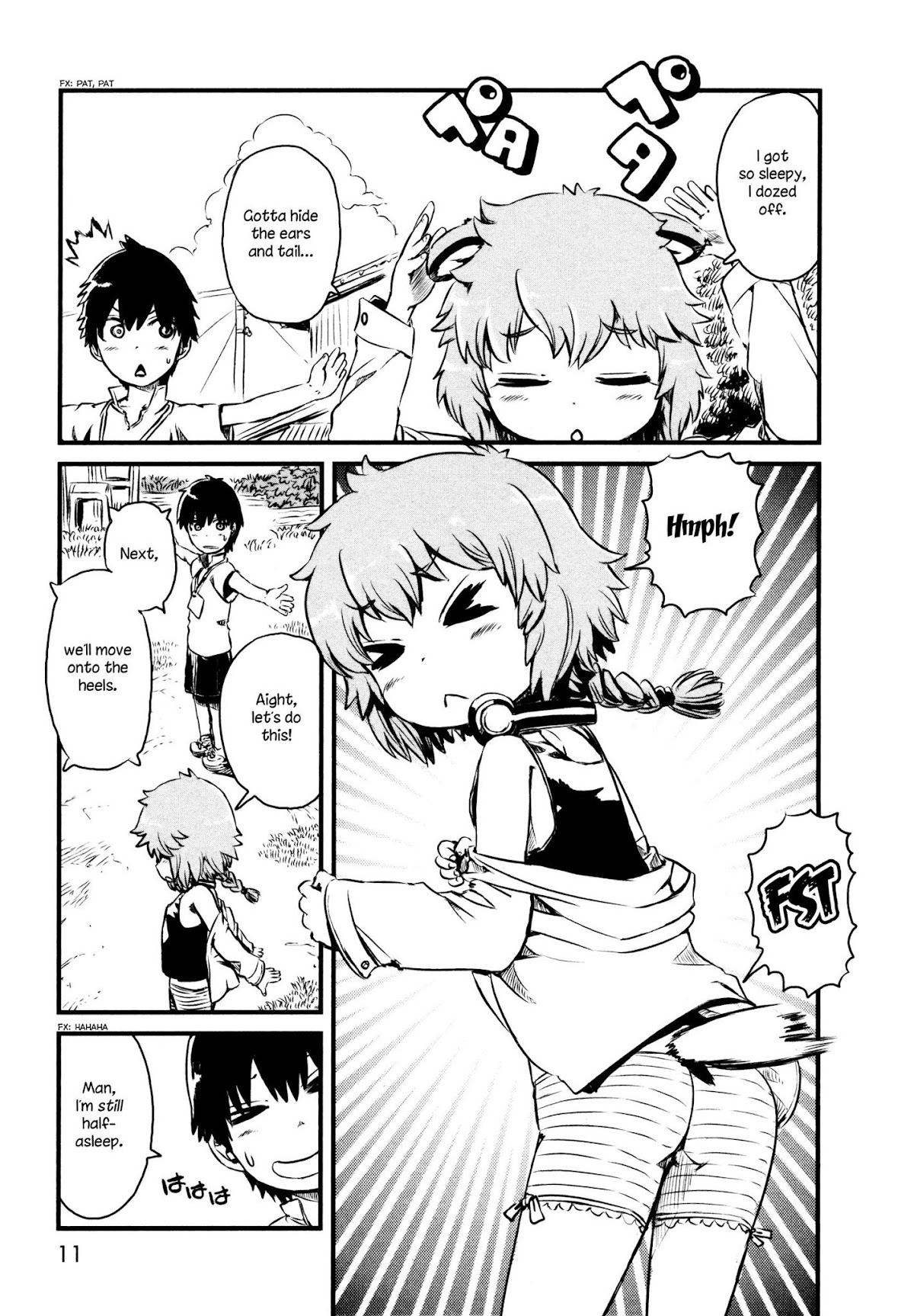 Neko Musume Michikusa Nikki Chapter 48 page 16 - Chapter 48: Passin' Time With Tanuki's Radio Taiso