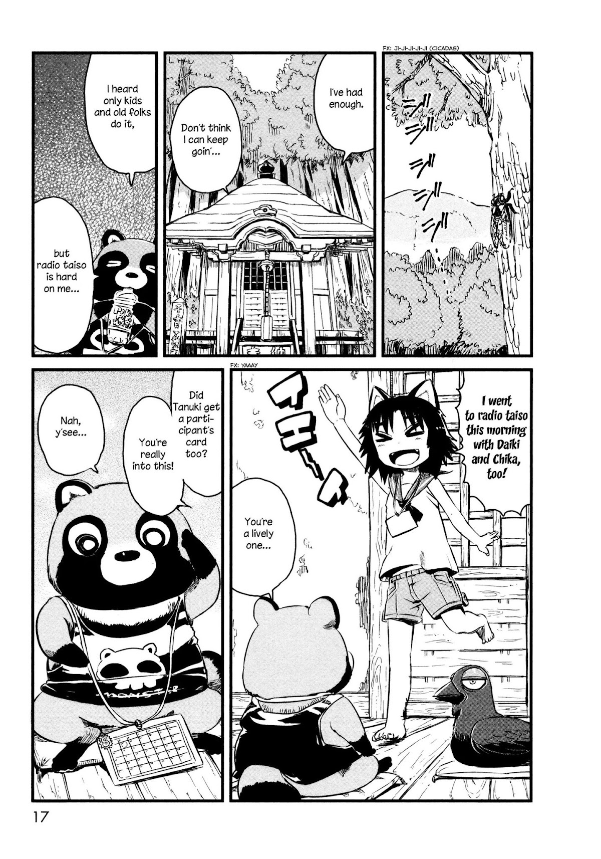 Neko Musume Michikusa Nikki Chapter 48 page 22 - Chapter 48: Passin' Time With Tanuki's Radio Taiso