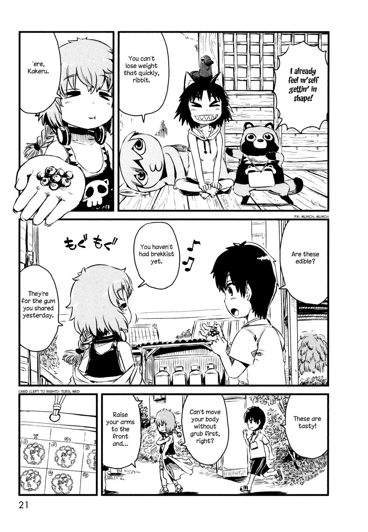 Neko Musume Michikusa Nikki Chapter 48 page 26 - Chapter 48: Passin' Time With Tanuki's Radio Taiso