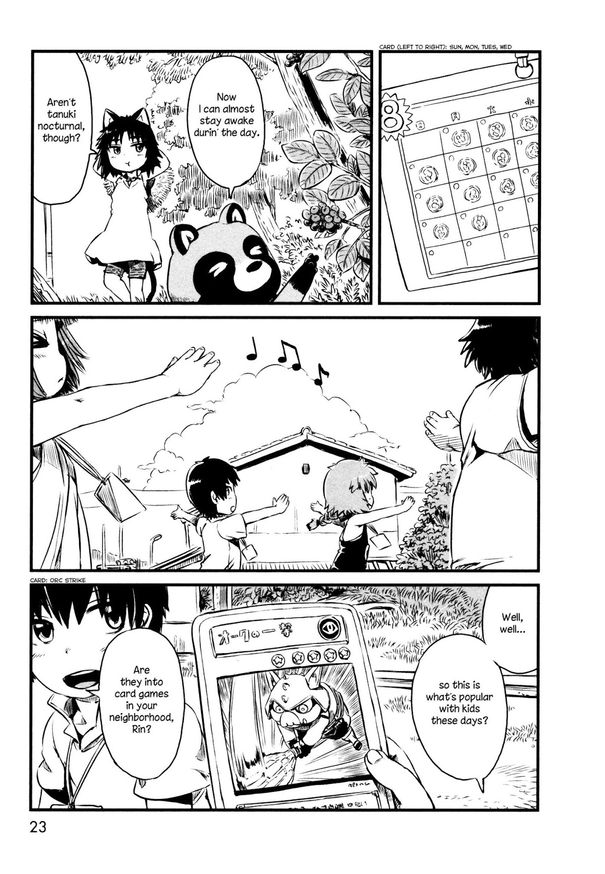 Neko Musume Michikusa Nikki Chapter 48 page 28 - Chapter 48: Passin' Time With Tanuki's Radio Taiso