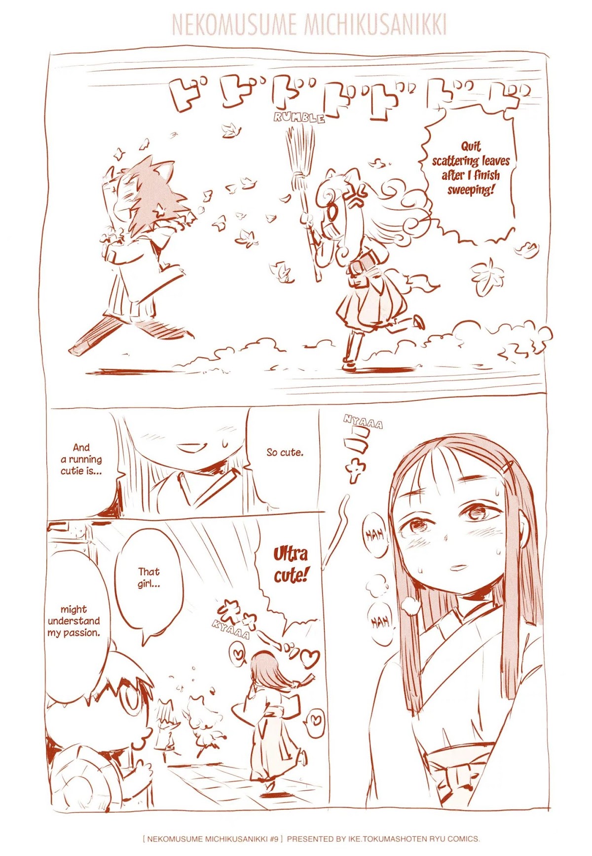 Neko Musume Michikusa Nikki Chapter 48 page 6 - Chapter 48: Passin' Time With Tanuki's Radio Taiso