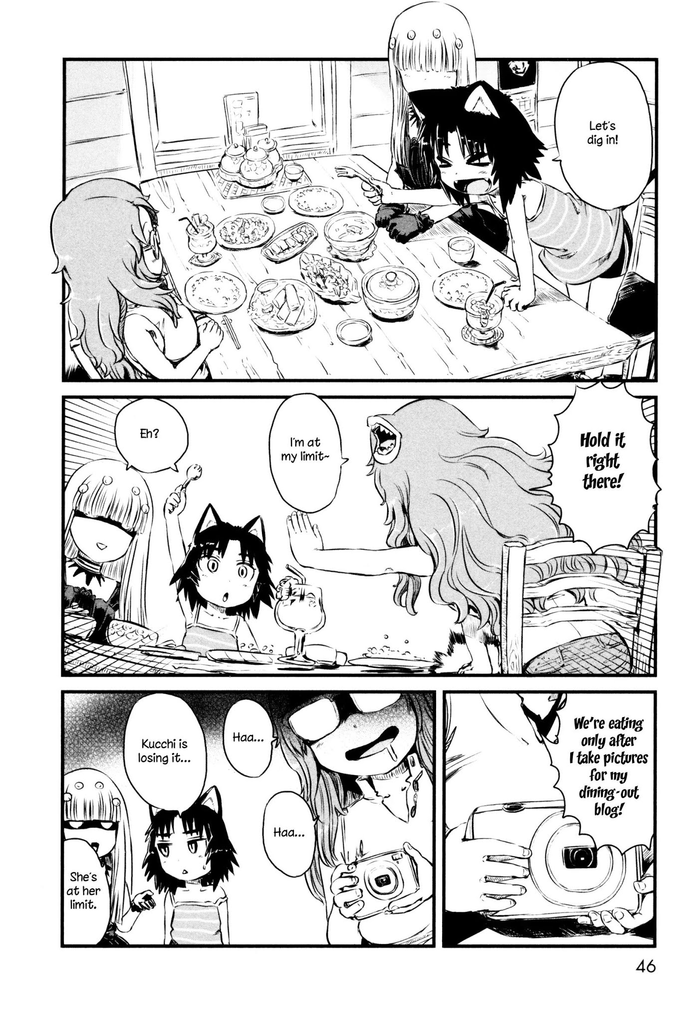 Neko Musume Michikusa Nikki Chapter 49 page 16 - Chapter 49: Passin' Time and Dining Out with Futakuchi-Onna