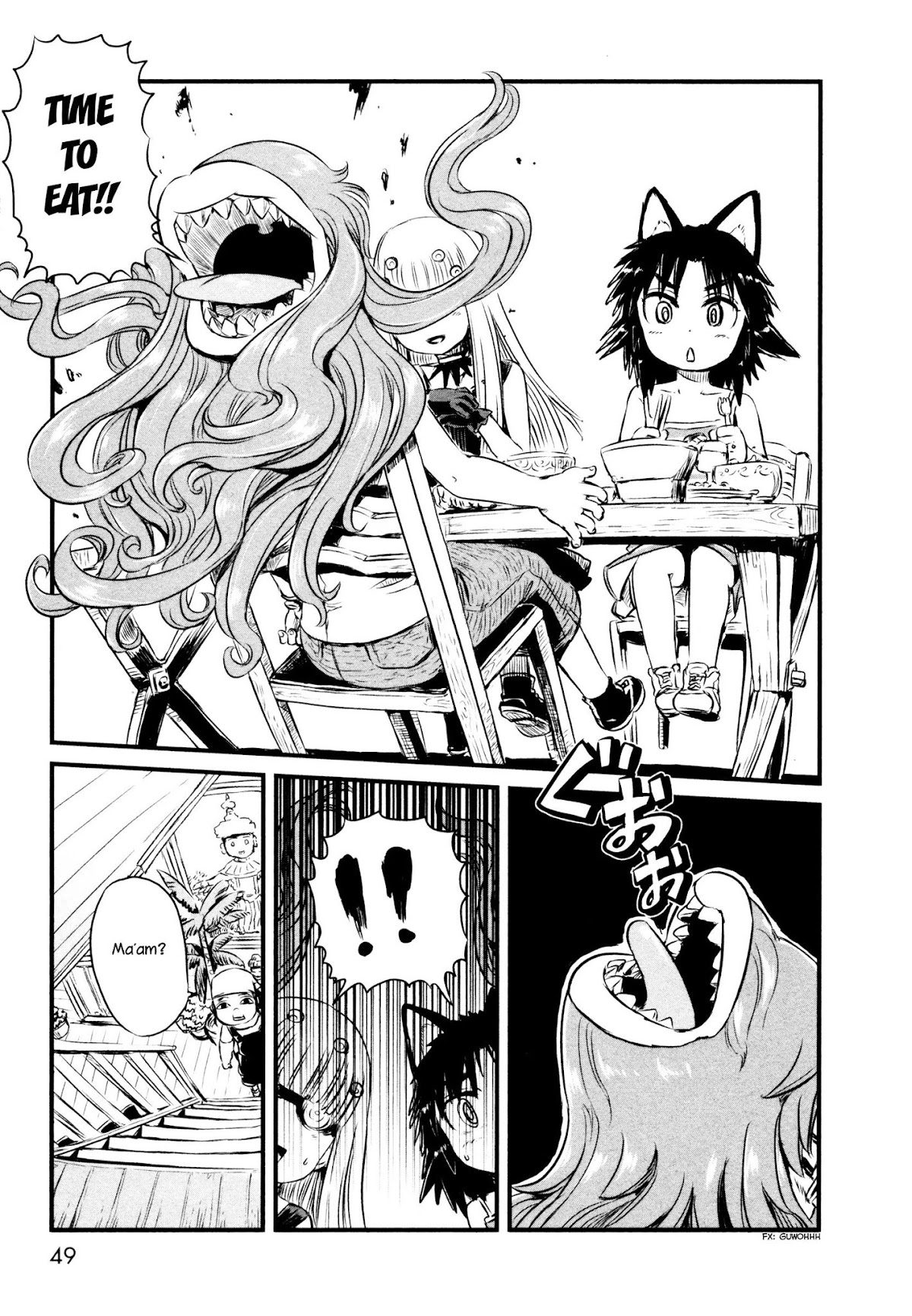 Neko Musume Michikusa Nikki Chapter 49 page 19 - Chapter 49: Passin' Time and Dining Out with Futakuchi-Onna