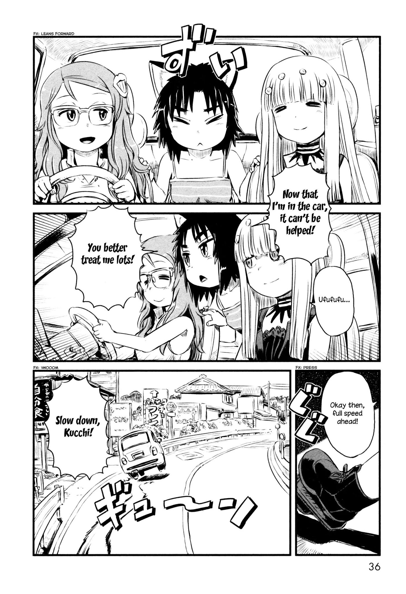Neko Musume Michikusa Nikki Chapter 49 page 6 - Chapter 49: Passin' Time and Dining Out with Futakuchi-Onna