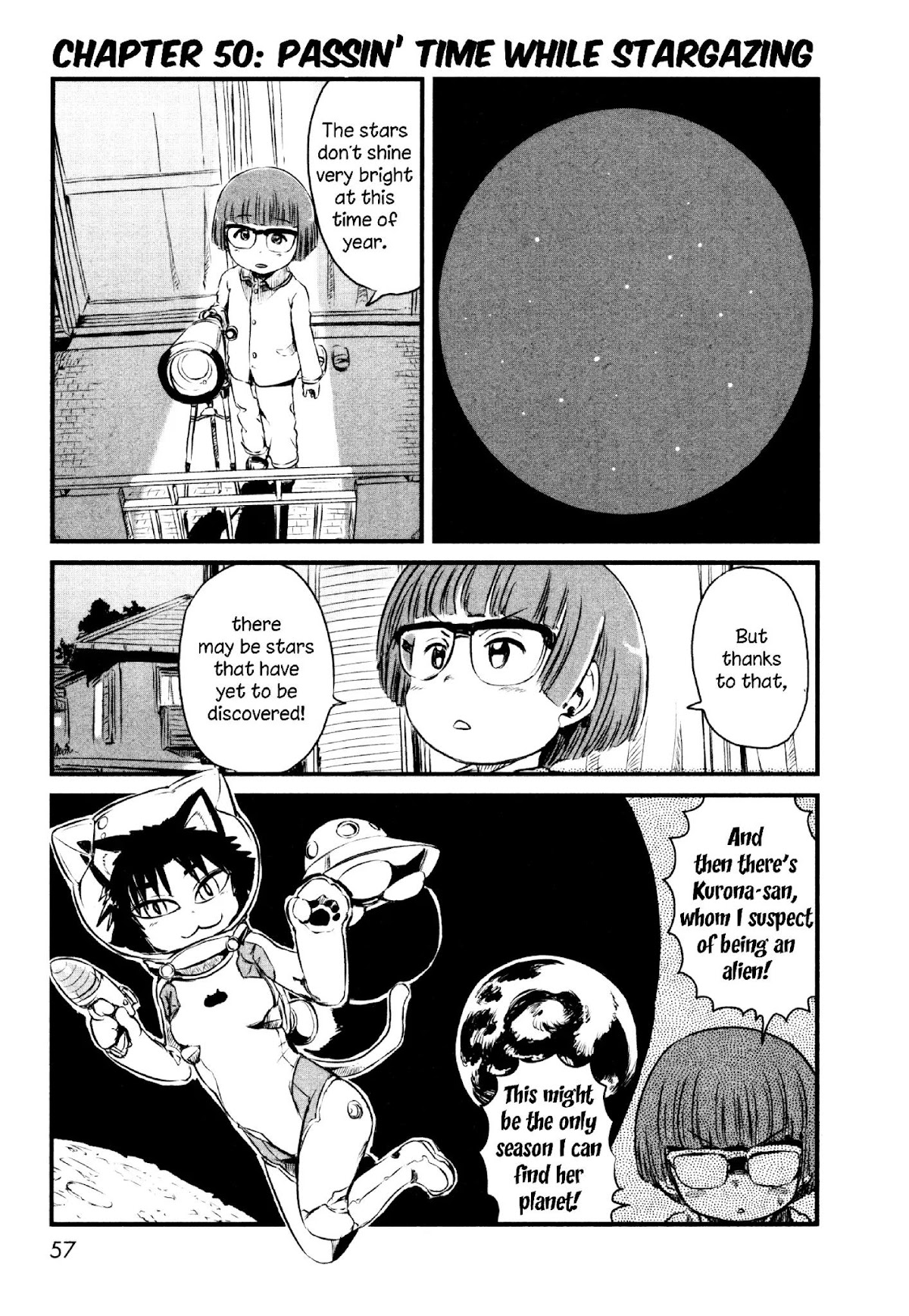 Neko Musume Michikusa Nikki Chapter 50 page 1 - Chapter 50: Passin' Time While Stargazing