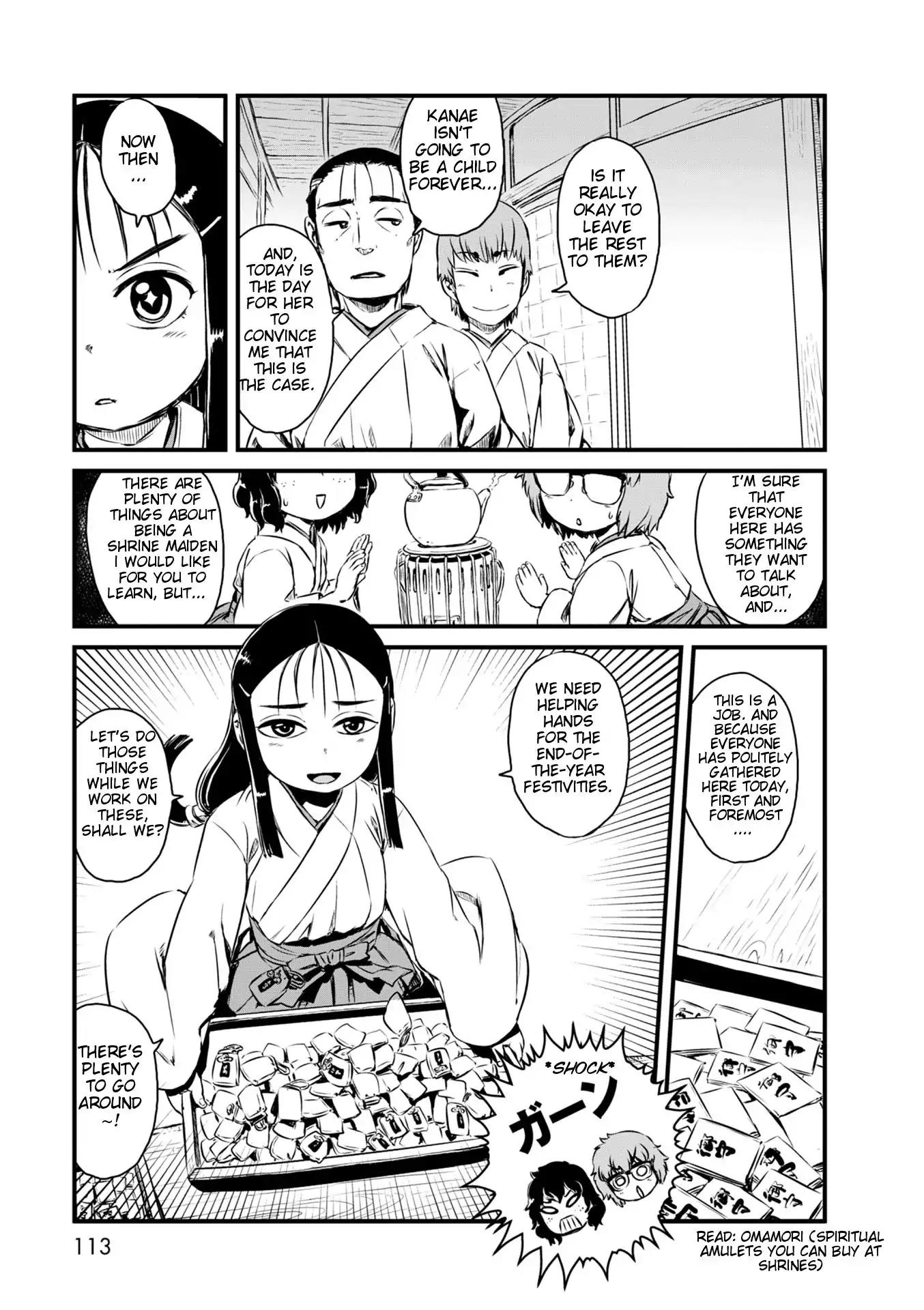 Neko Musume Michikusa Nikki Chapter 52 page 13 - Chapter 52: Passing the Time with the December Shrine Maiden