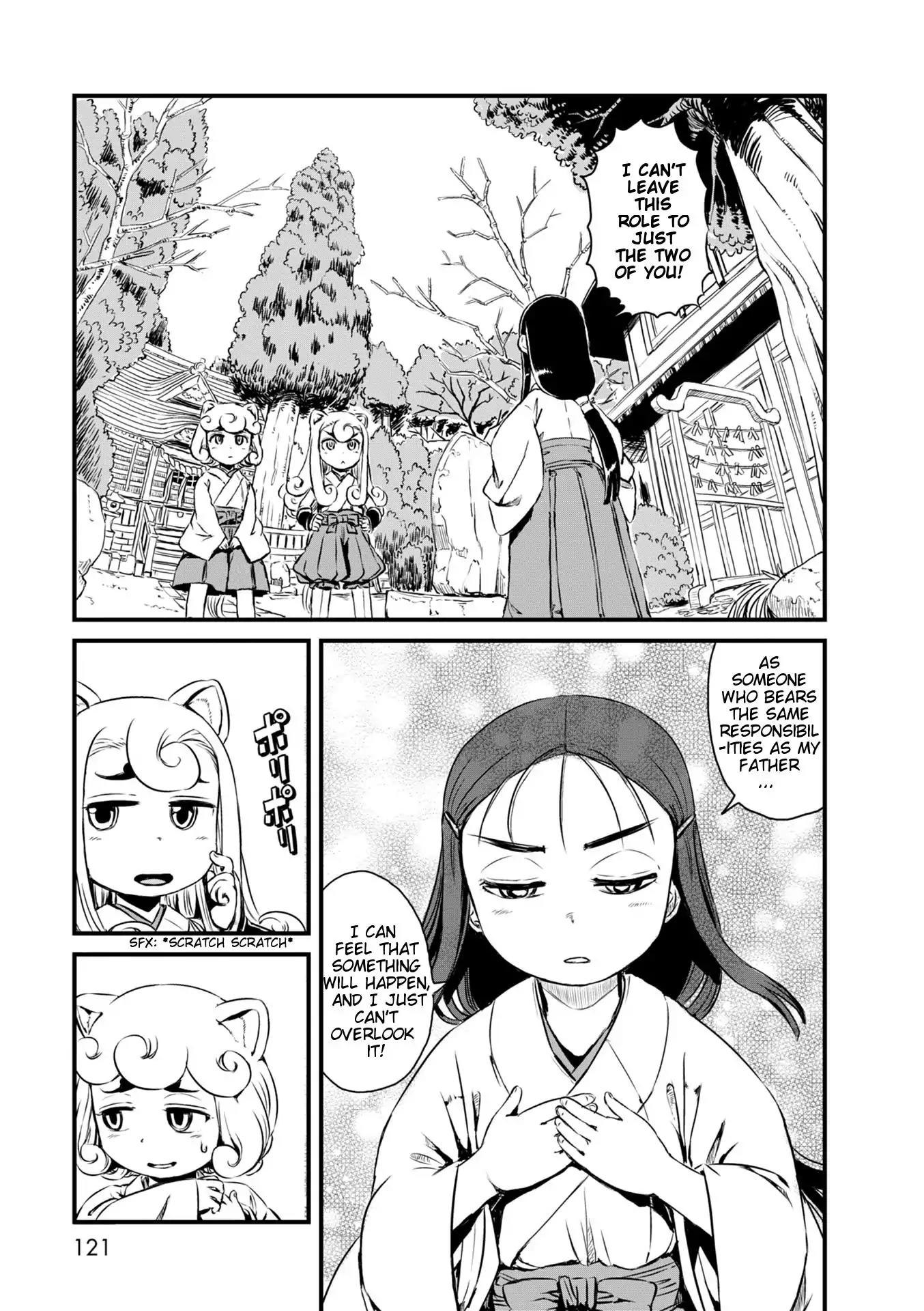Neko Musume Michikusa Nikki Chapter 52 page 21 - Chapter 52: Passing the Time with the December Shrine Maiden