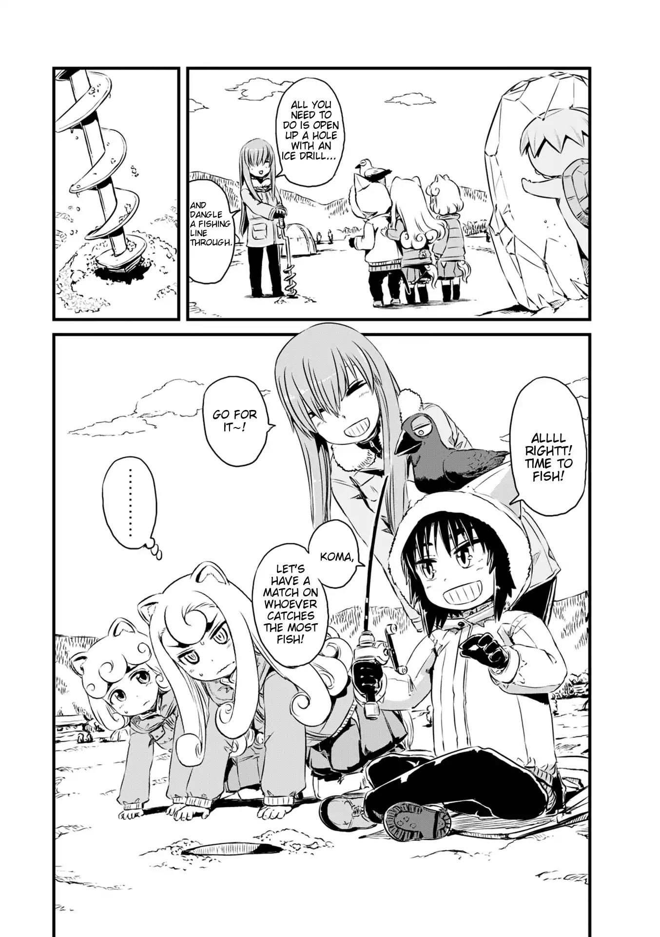 Neko Musume Michikusa Nikki Chapter 54 page 13 - Chapter 54: Passing the Time Ice Fishing