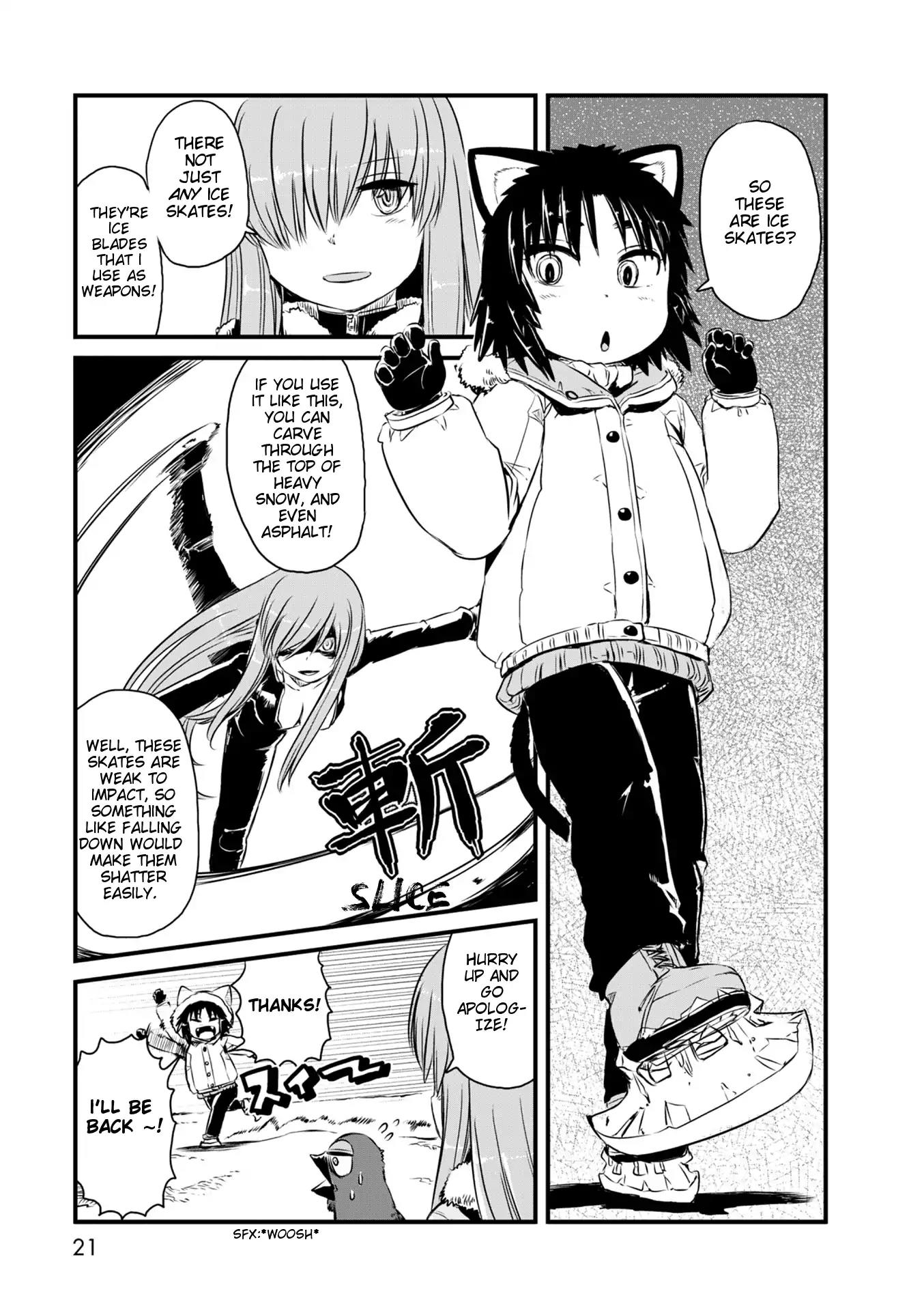 Neko Musume Michikusa Nikki Chapter 54 page 19 - Chapter 54: Passing the Time Ice Fishing