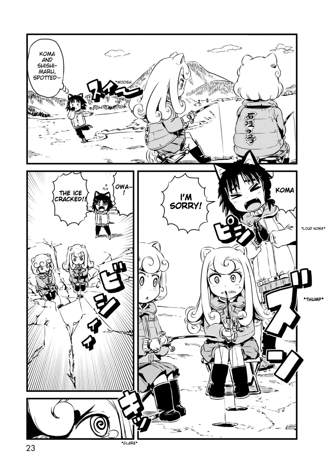 Neko Musume Michikusa Nikki Chapter 54 page 21 - Chapter 54: Passing the Time Ice Fishing