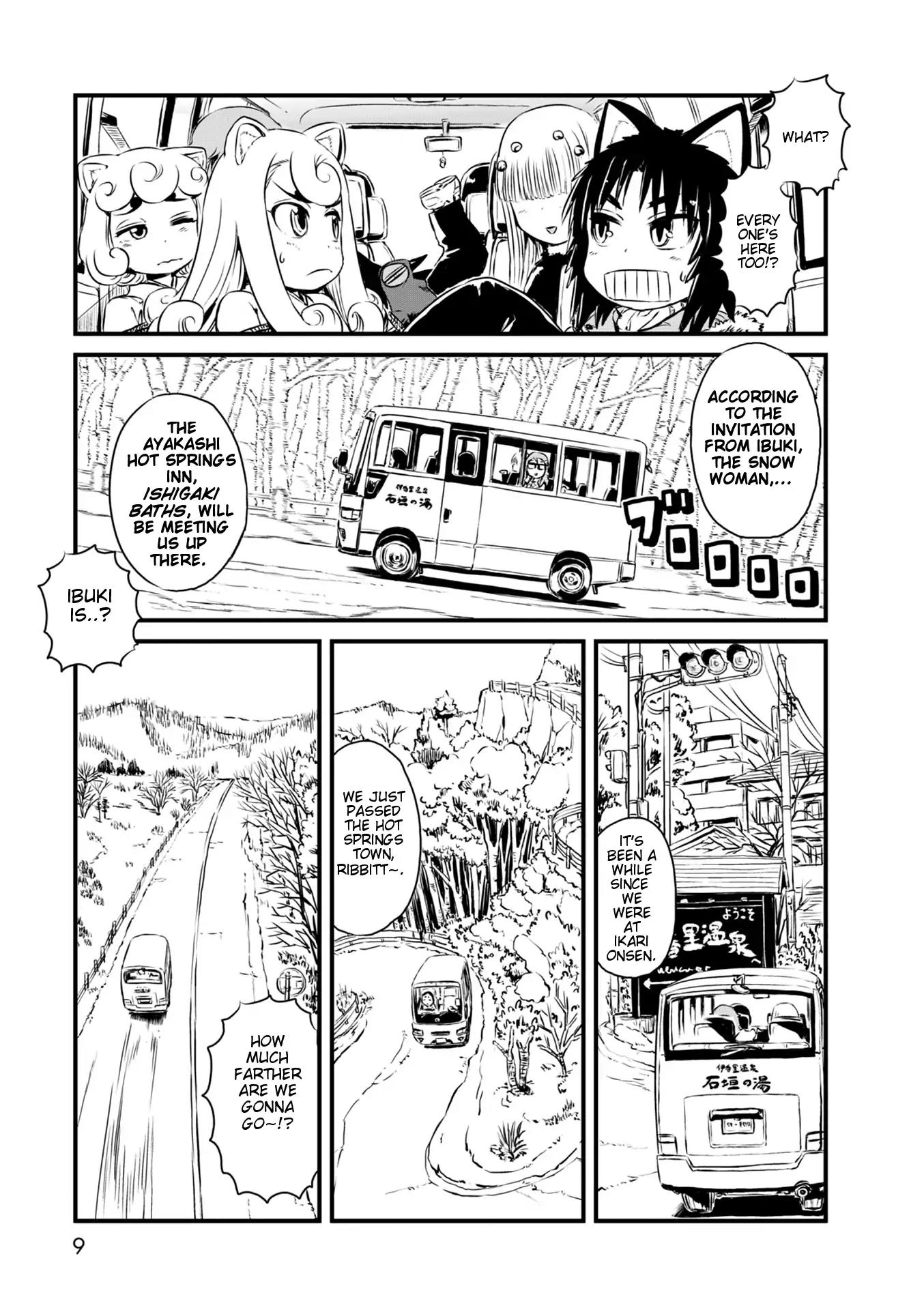 Neko Musume Michikusa Nikki Chapter 54 page 8 - Chapter 54: Passing the Time Ice Fishing