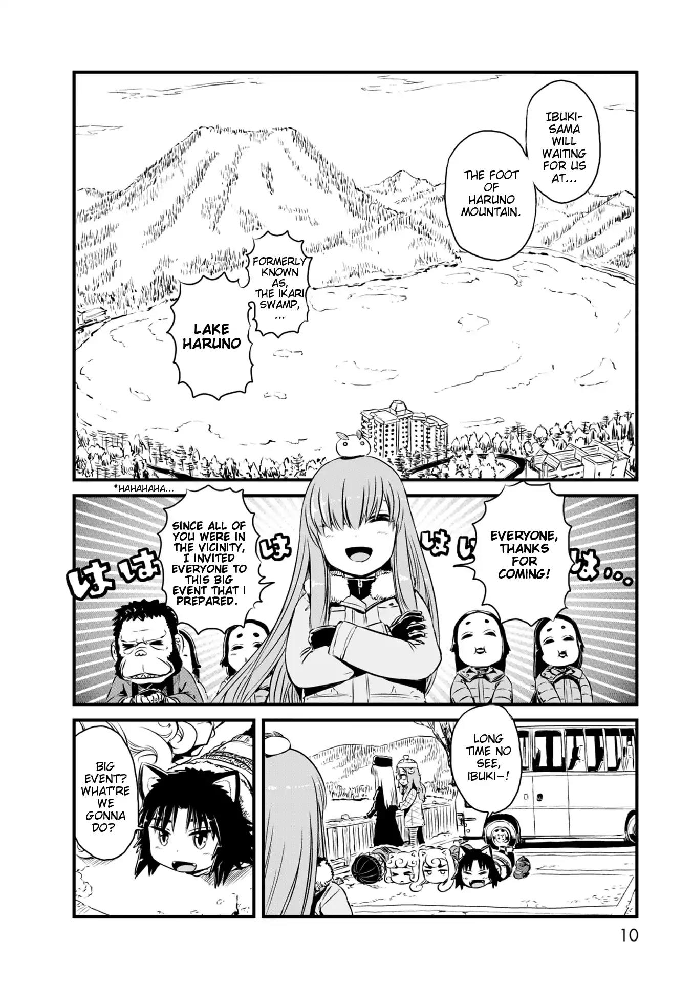 Neko Musume Michikusa Nikki Chapter 54 page 9 - Chapter 54: Passing the Time Ice Fishing