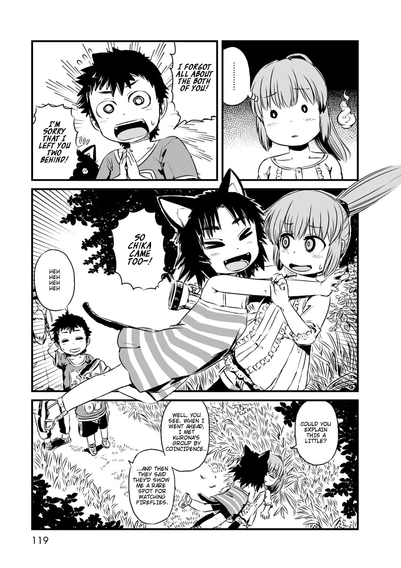 Neko Musume Michikusa Nikki Chapter 58 page 22 - Chapter 58: Passing The Time On A Path Of Fireflies At Night