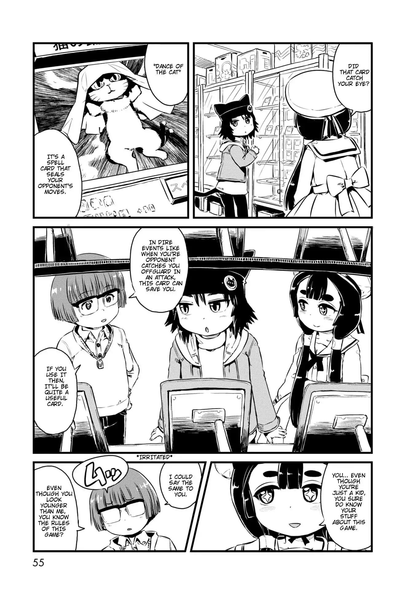 Neko Musume Michikusa Nikki Chapter 62 page 11 - Chapter 62: Passing the Time Dueling at a Card Shop