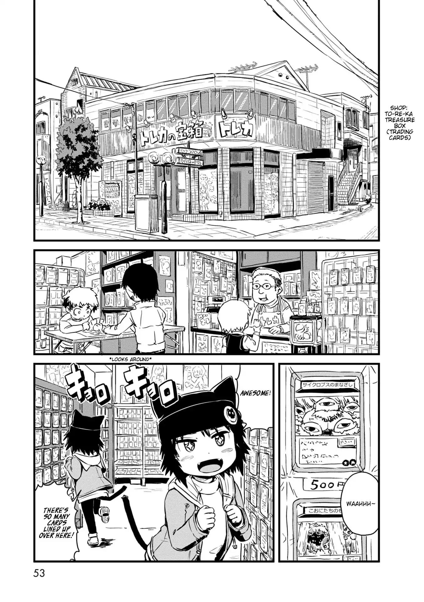 Neko Musume Michikusa Nikki Chapter 62 page 9 - Chapter 62: Passing the Time Dueling at a Card Shop